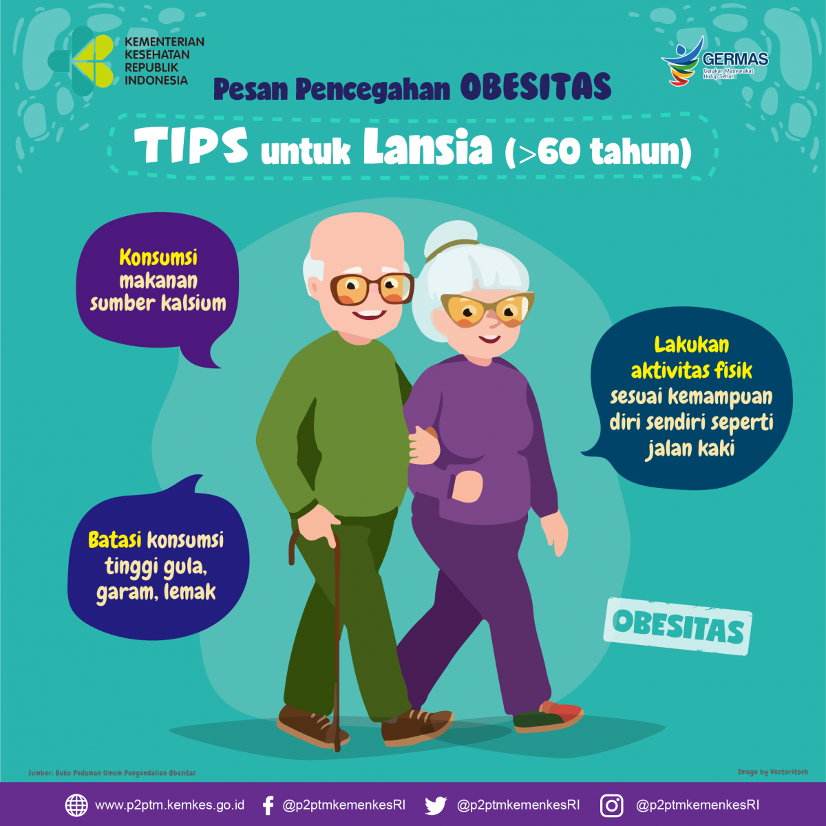 Tips Mencegah Obesitas Untuk Lansia 60 Tahun Direktorat P2PTM