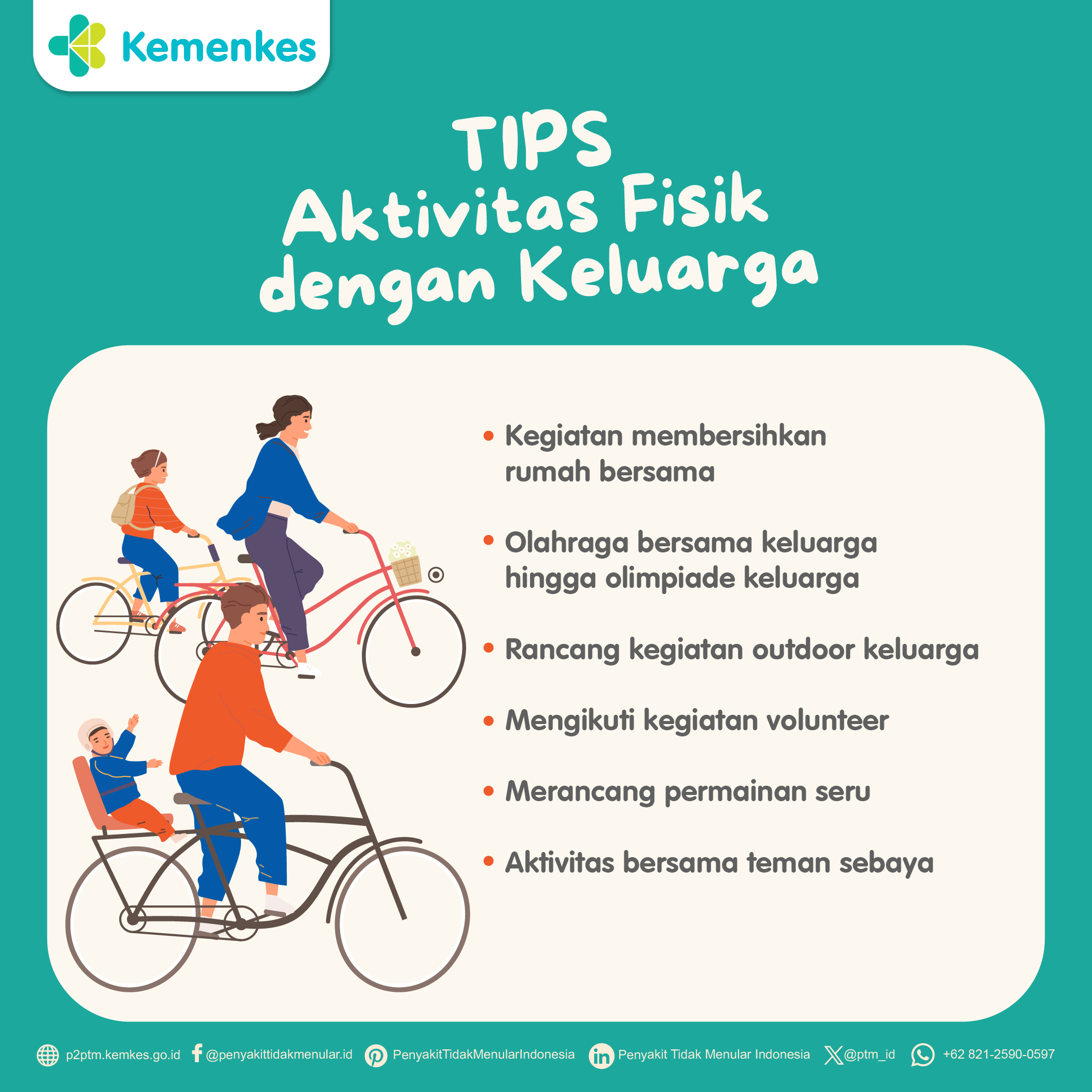 Berikut Tips Melakukan Aktivitas Fisik Bersama Keluarga