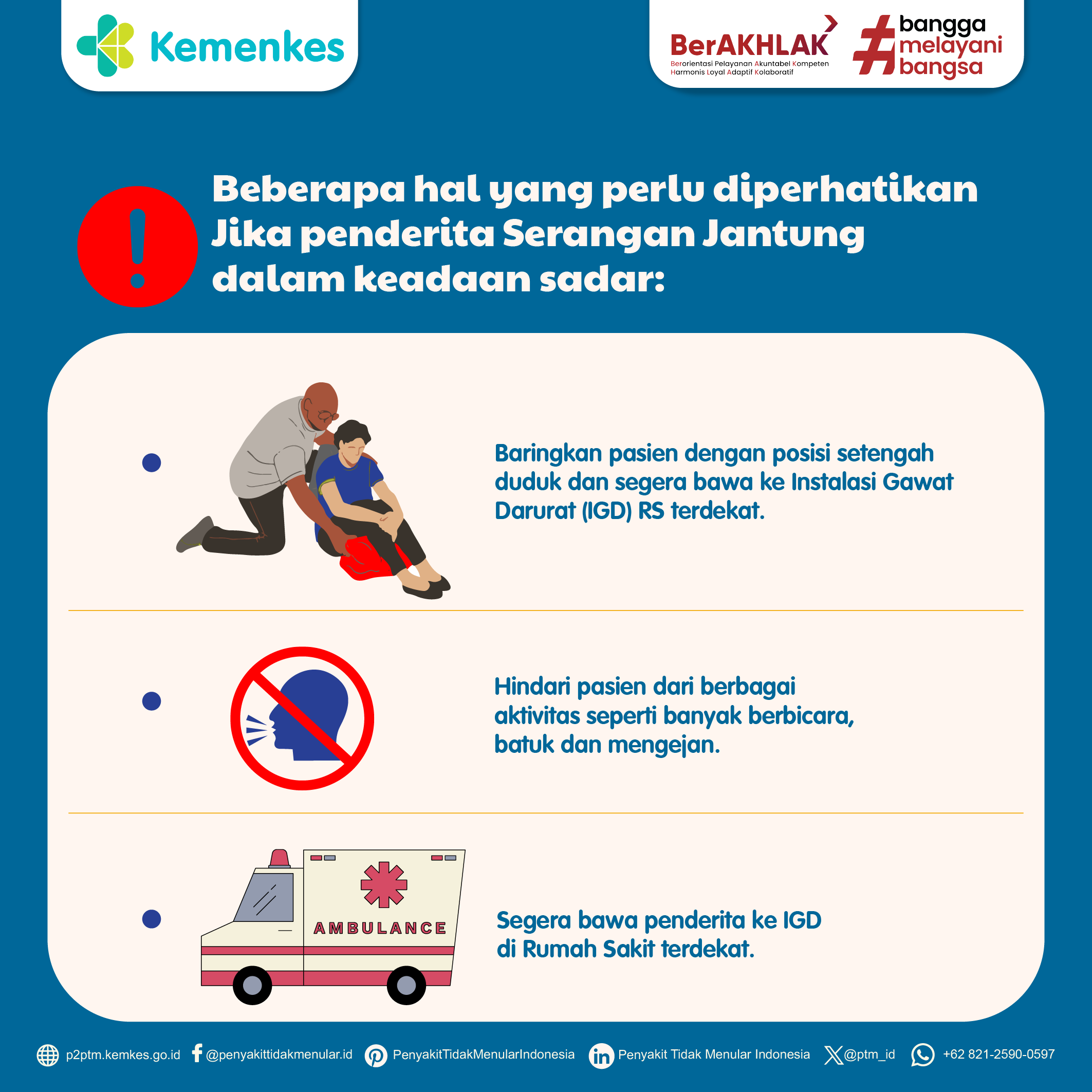 Beberapa Hal yang Perlu Kita Perhatikan Bila Penderita Serangan Jantung dalam Keadaan Sadar