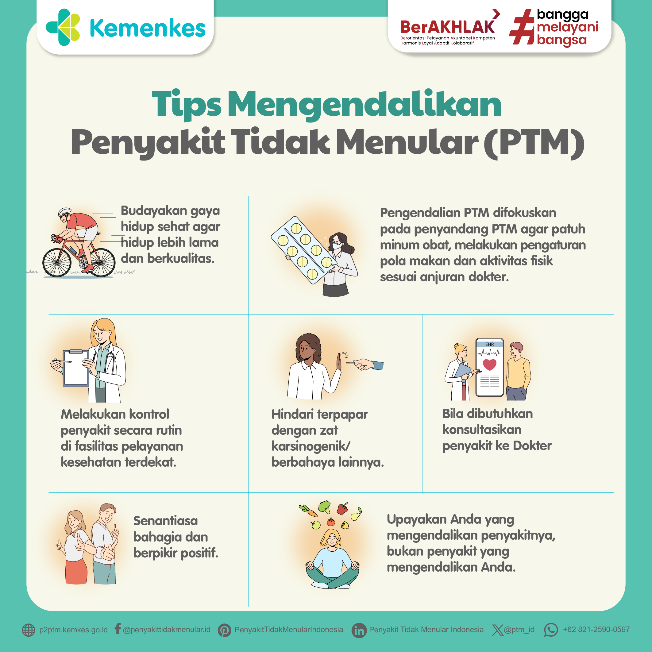 Bagaimana Tips Mengendalikan Penyakit Tidak Menular (PTM)? Simak penjelasan berikut.