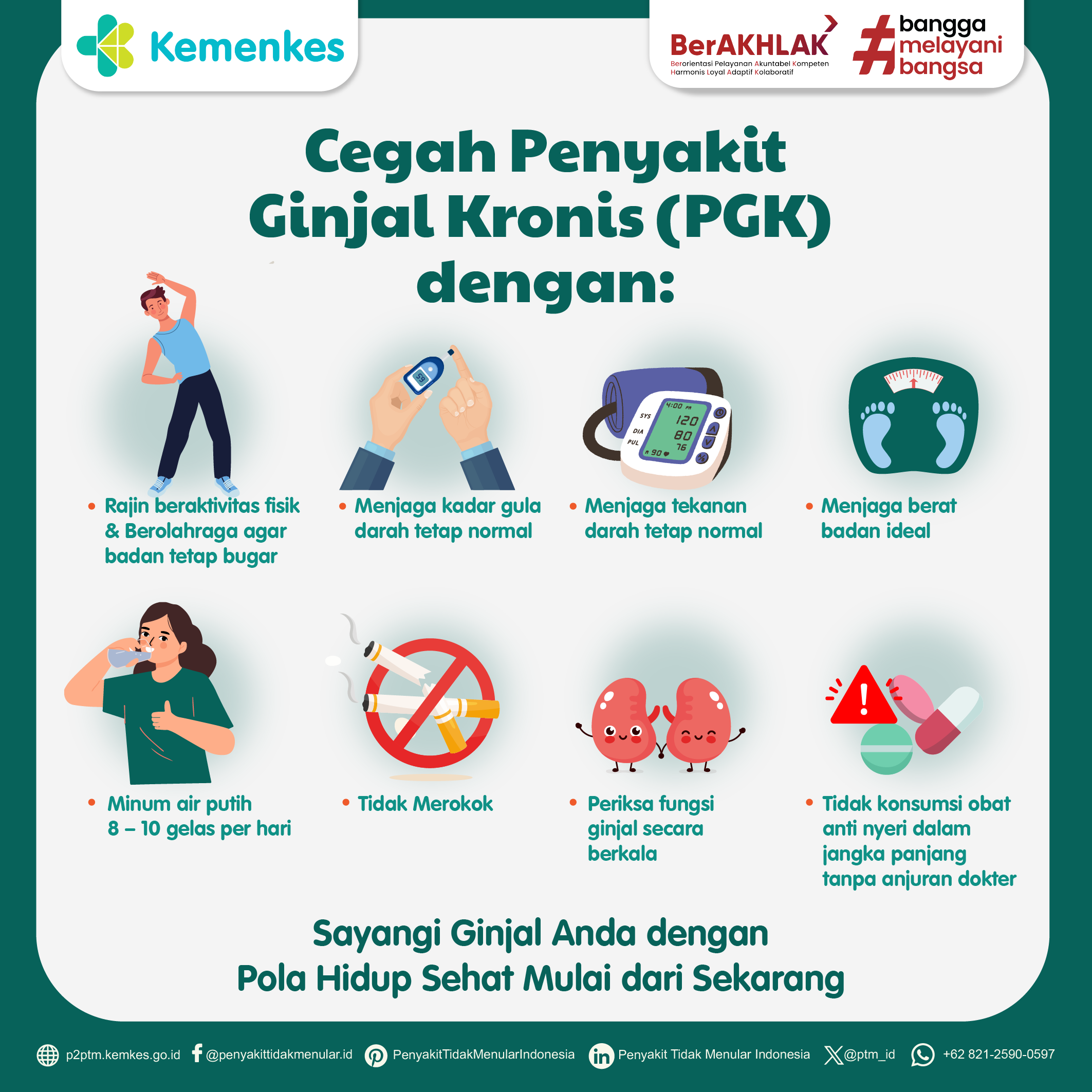 Mari Cegah Penyakit Ginjal Kronik (PGK) dengan Tips Berikut.