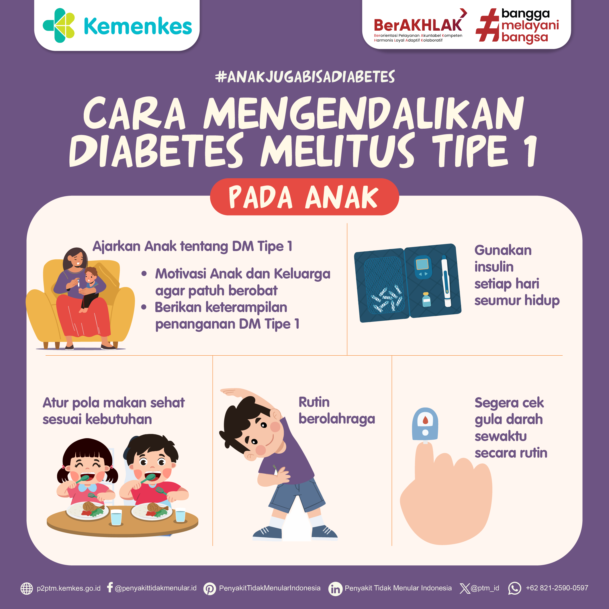 Bagaimana Cara Mengendalikan Diabetes Melitus (DM) Tipe 1 pada Anak