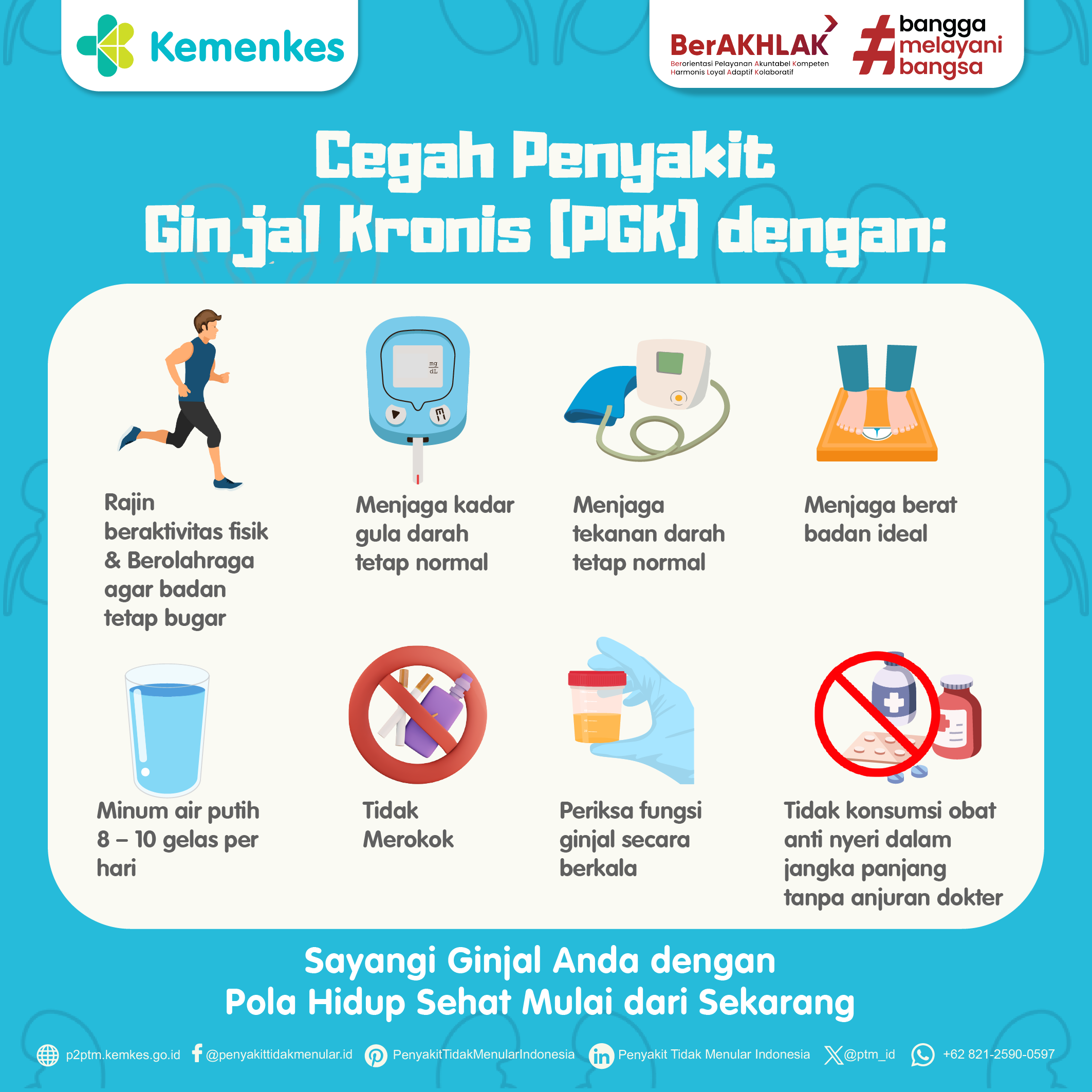 Cegah Penyakit Ginjal Kronis dengan Kebiasaan Sehat Berikut.