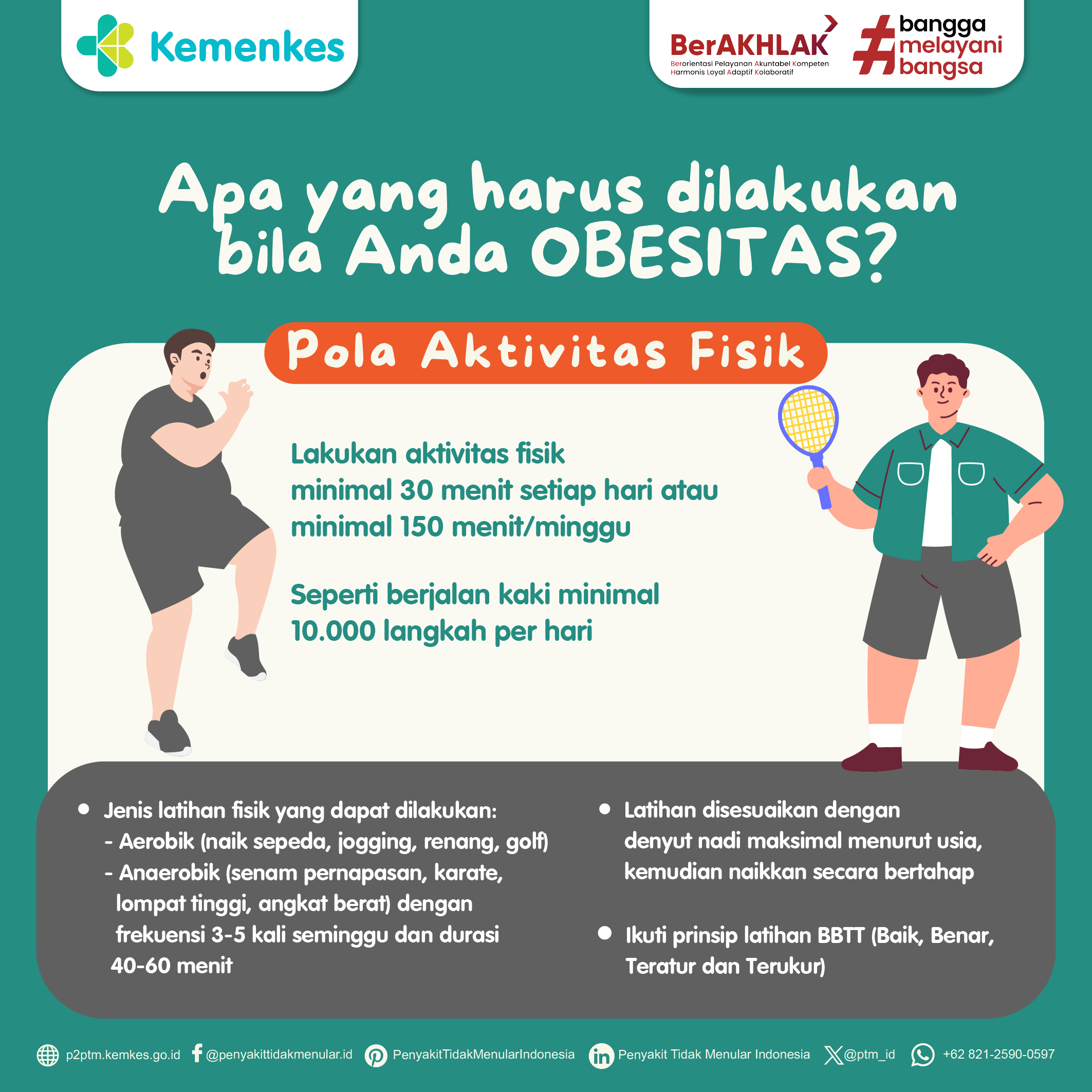 Anjuran Pola Aktivitas Fisik untuk Mengatasi Obesitas