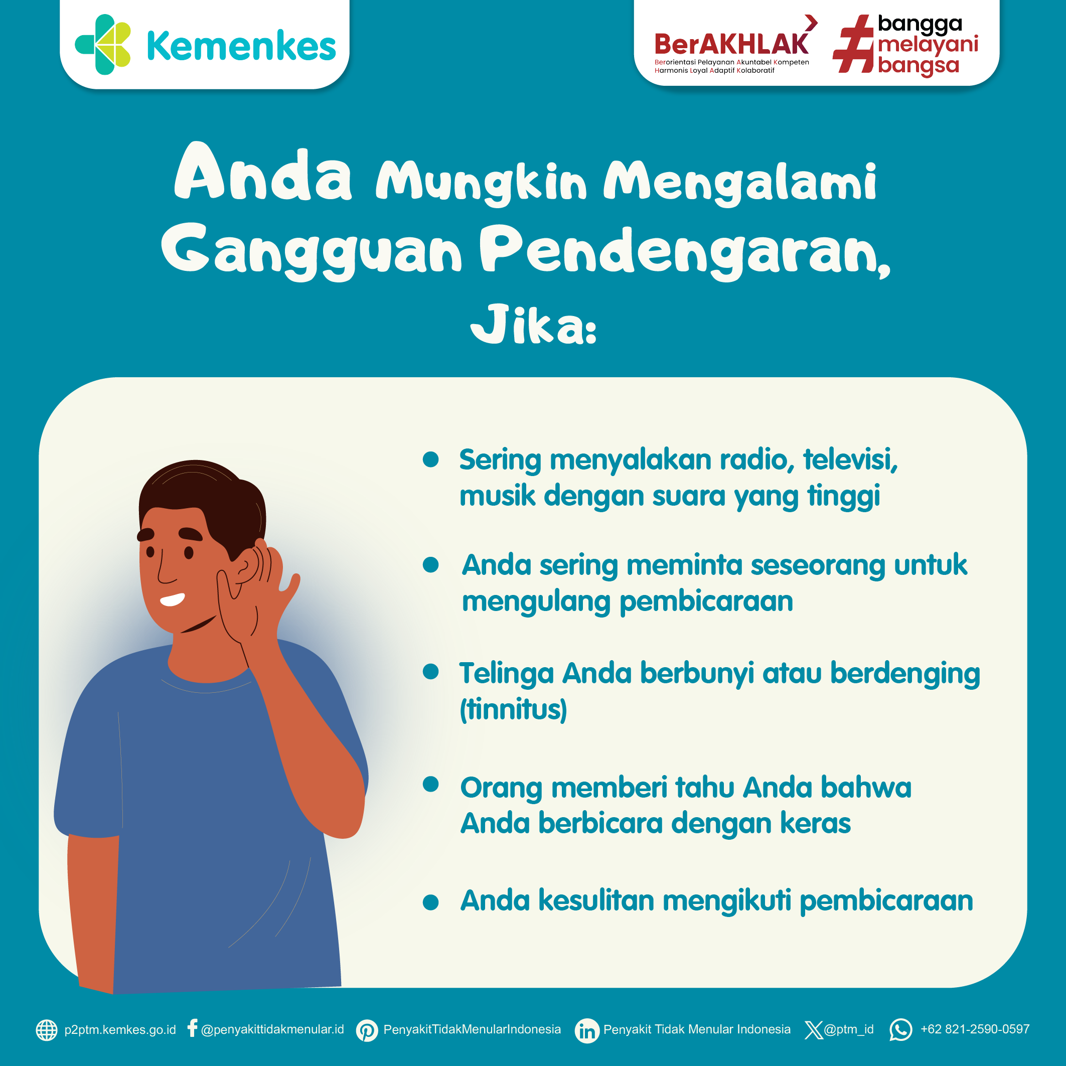 Beberapa Ciri yang Mungkin Anda Alami Bila Terjadi Gangguan Pendengaran