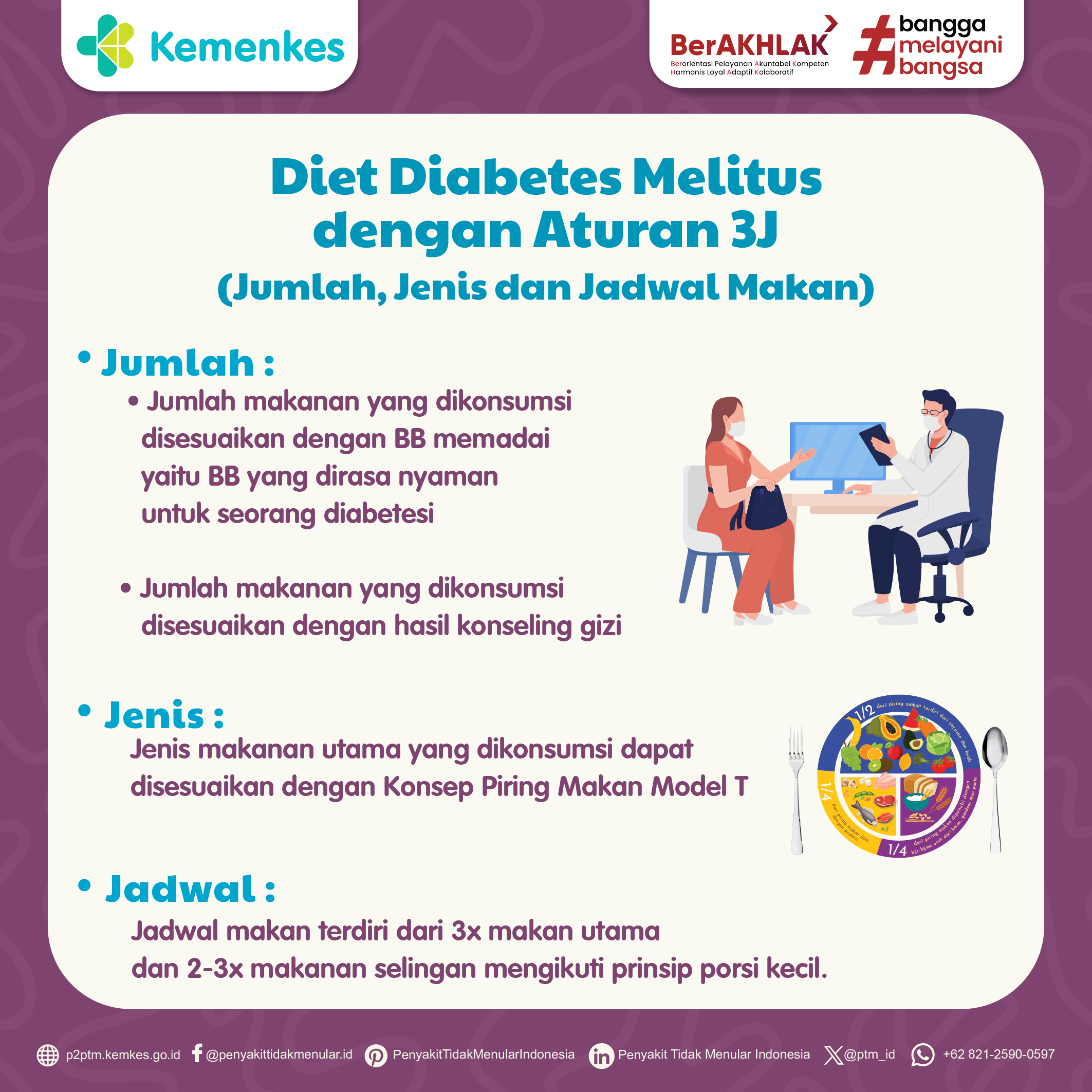 Diabetes? Aturan Makan 3J Bikin Hidup Makin Happy