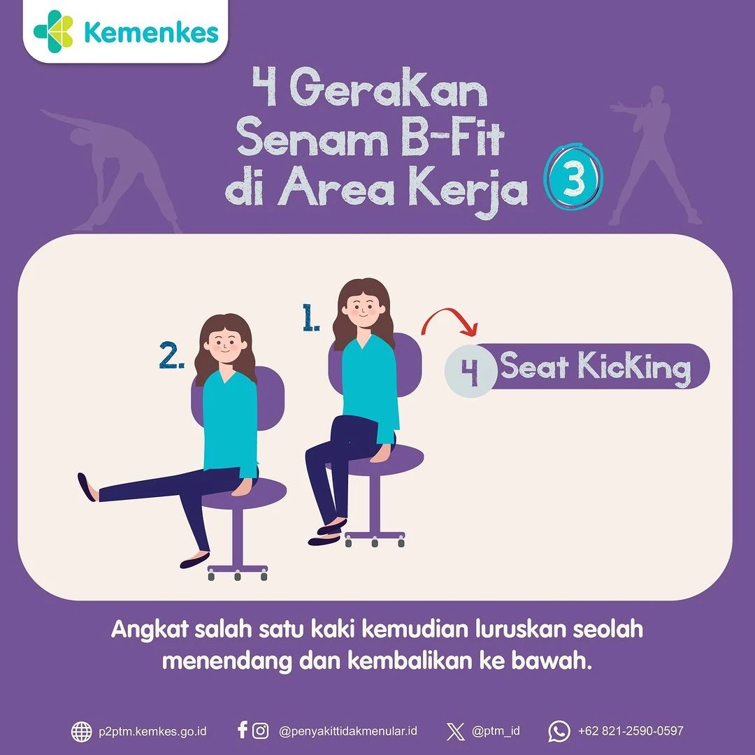 4 Gerakan Senam B-Fit di Area Kerja (3)