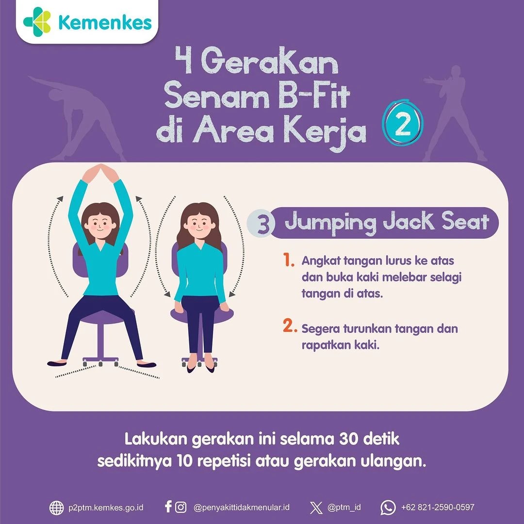 4 Gerakan Senam B-Fit di Area Kerja (2)