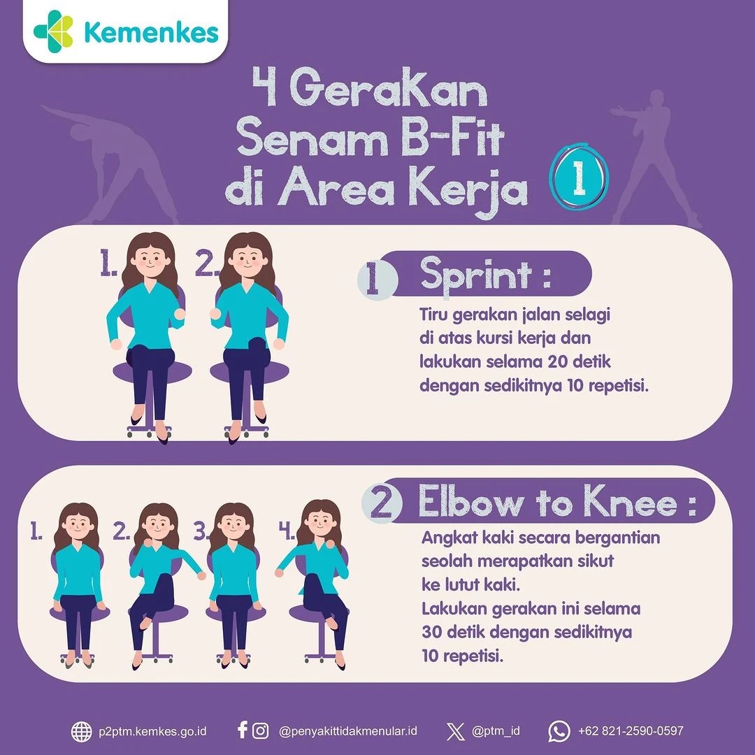 4 Gerakan Senam B-Fit di Area Kerja (1)