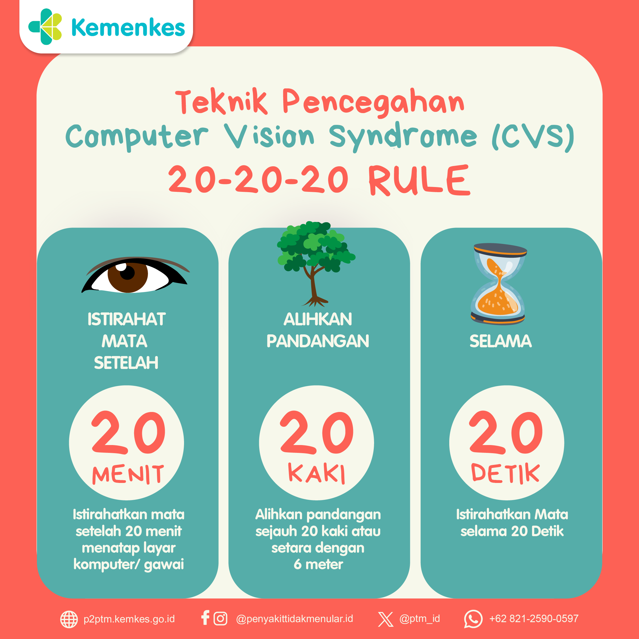 Teknik Pencegahan Computer Vision Syndrome (CVS)