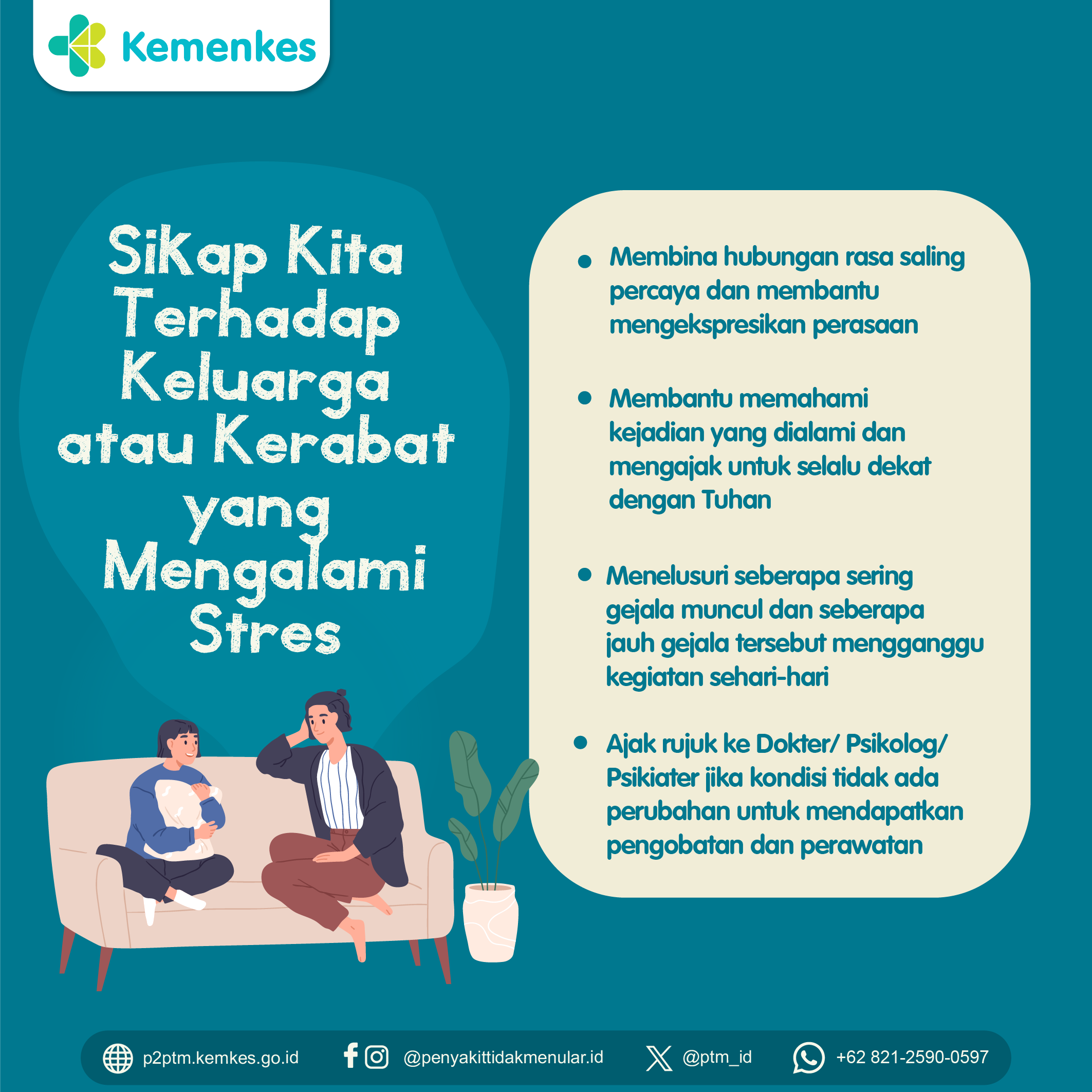 Sikap Kita Terhadap Keluarga atau Kerabat yang Mengalami Stres