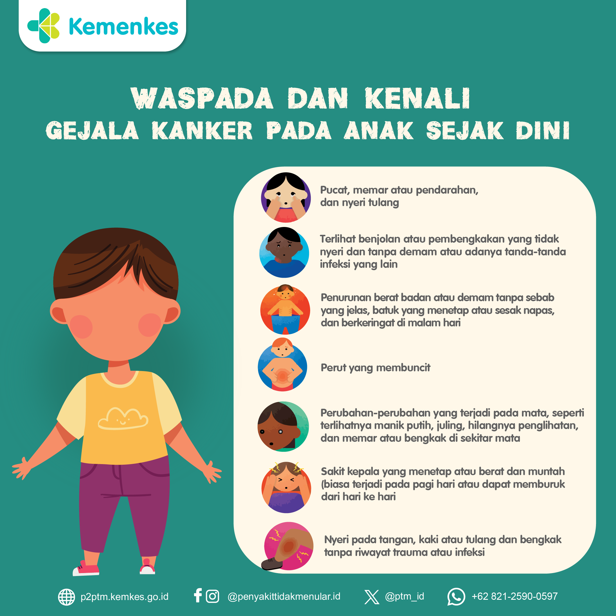 Waspada dan Kenali Gejala Kanker pada Anak Sejak Dini