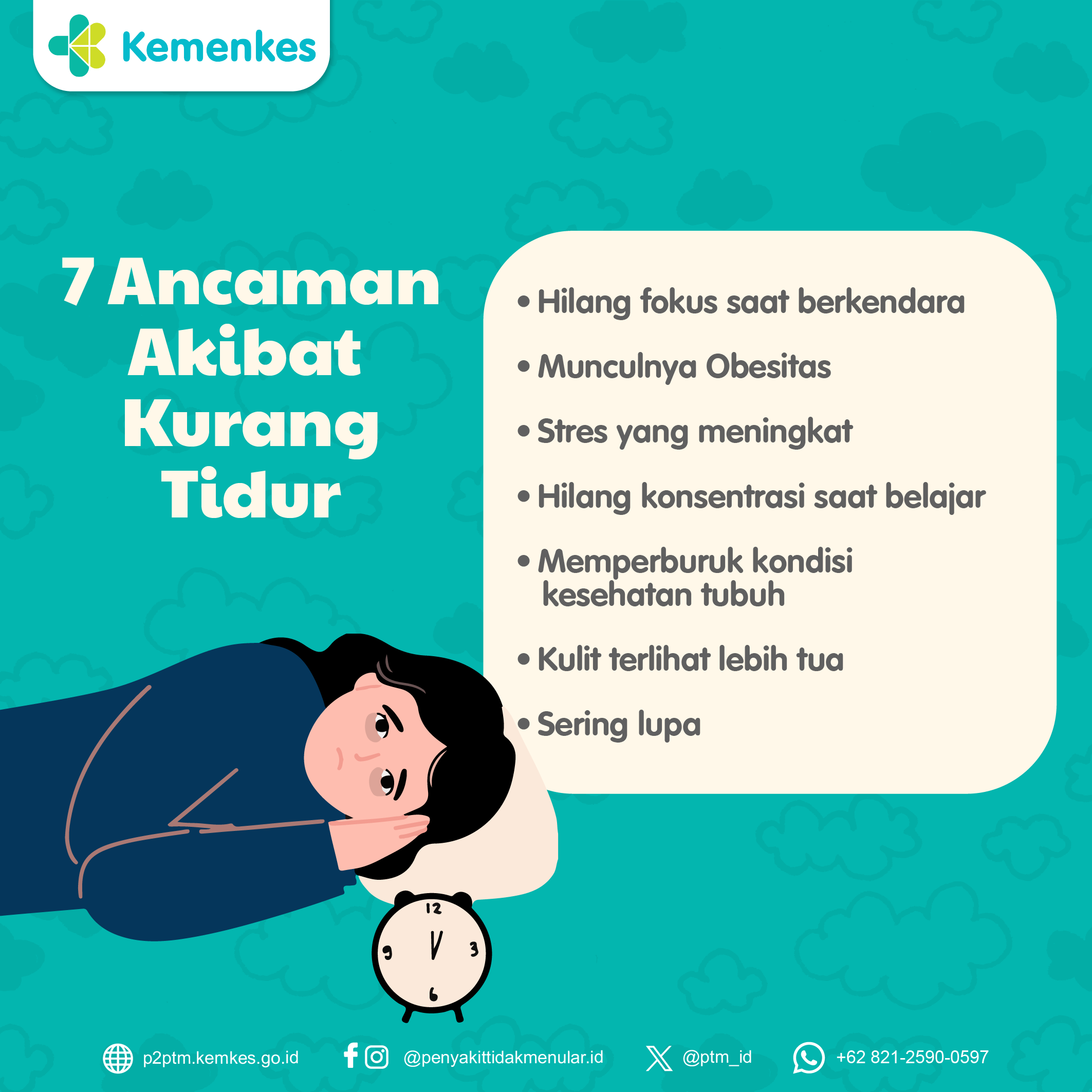 Tujuh Ancaman Akibat Kurang Tidur