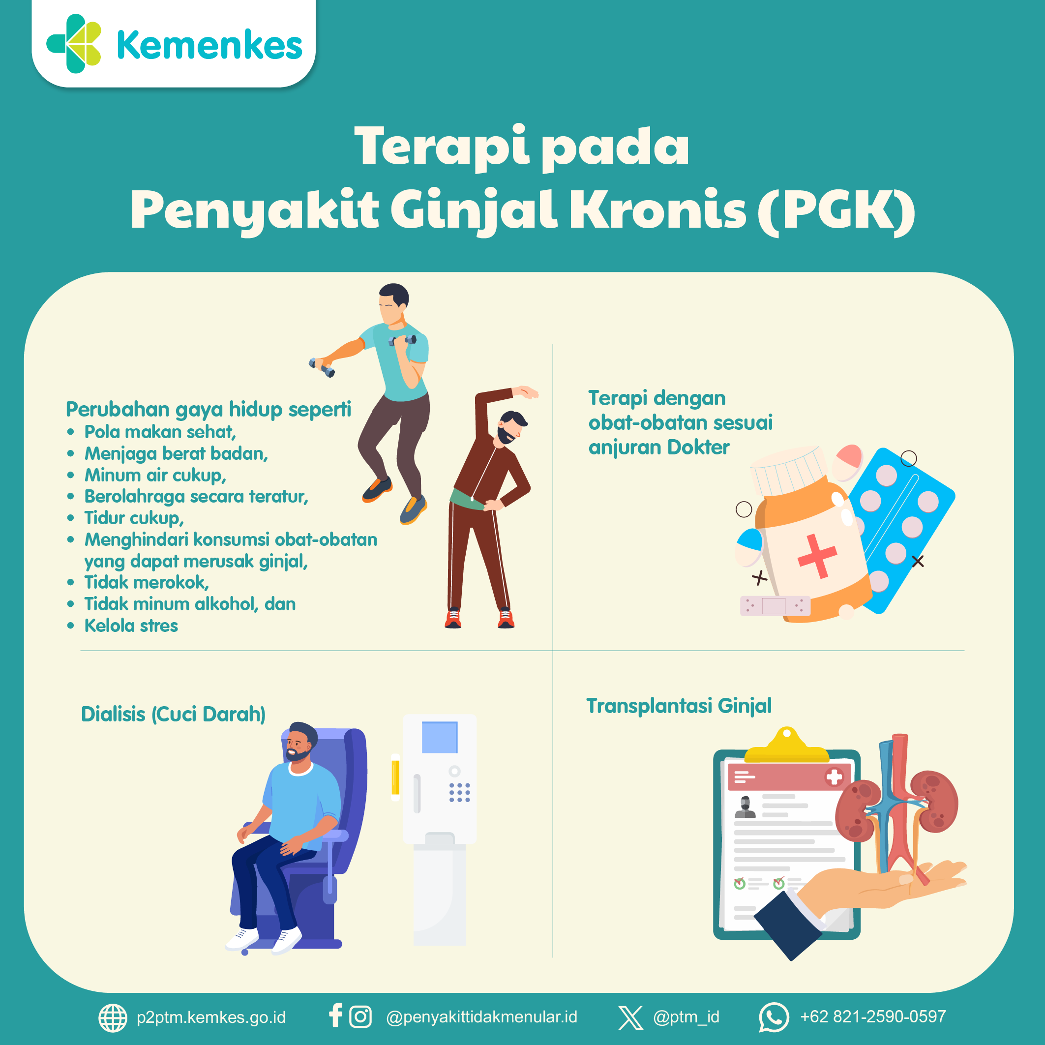 Terapi untuk Penyakit Ginjal Kronis (PGK)