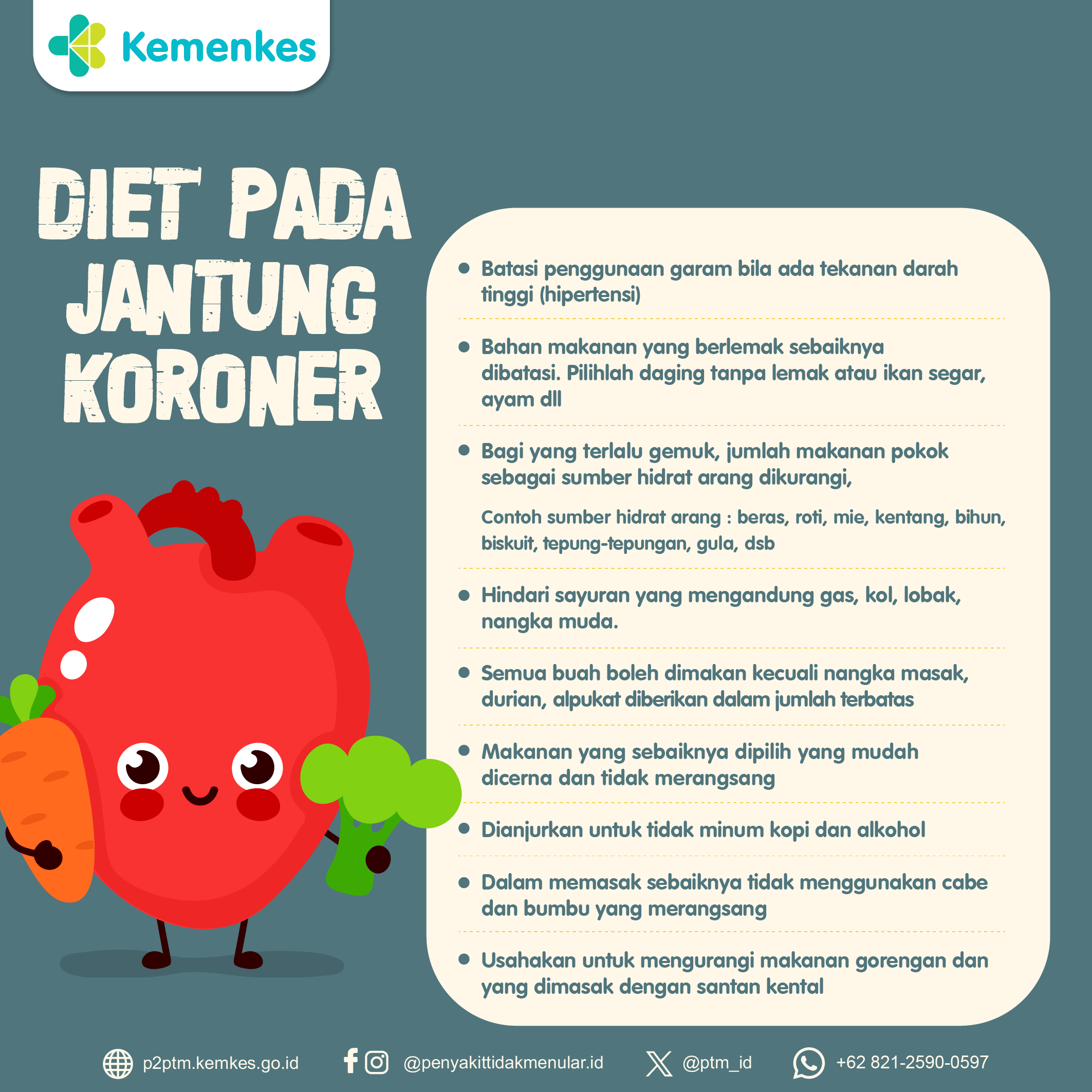 Cara Diet pada Jantung Koroner