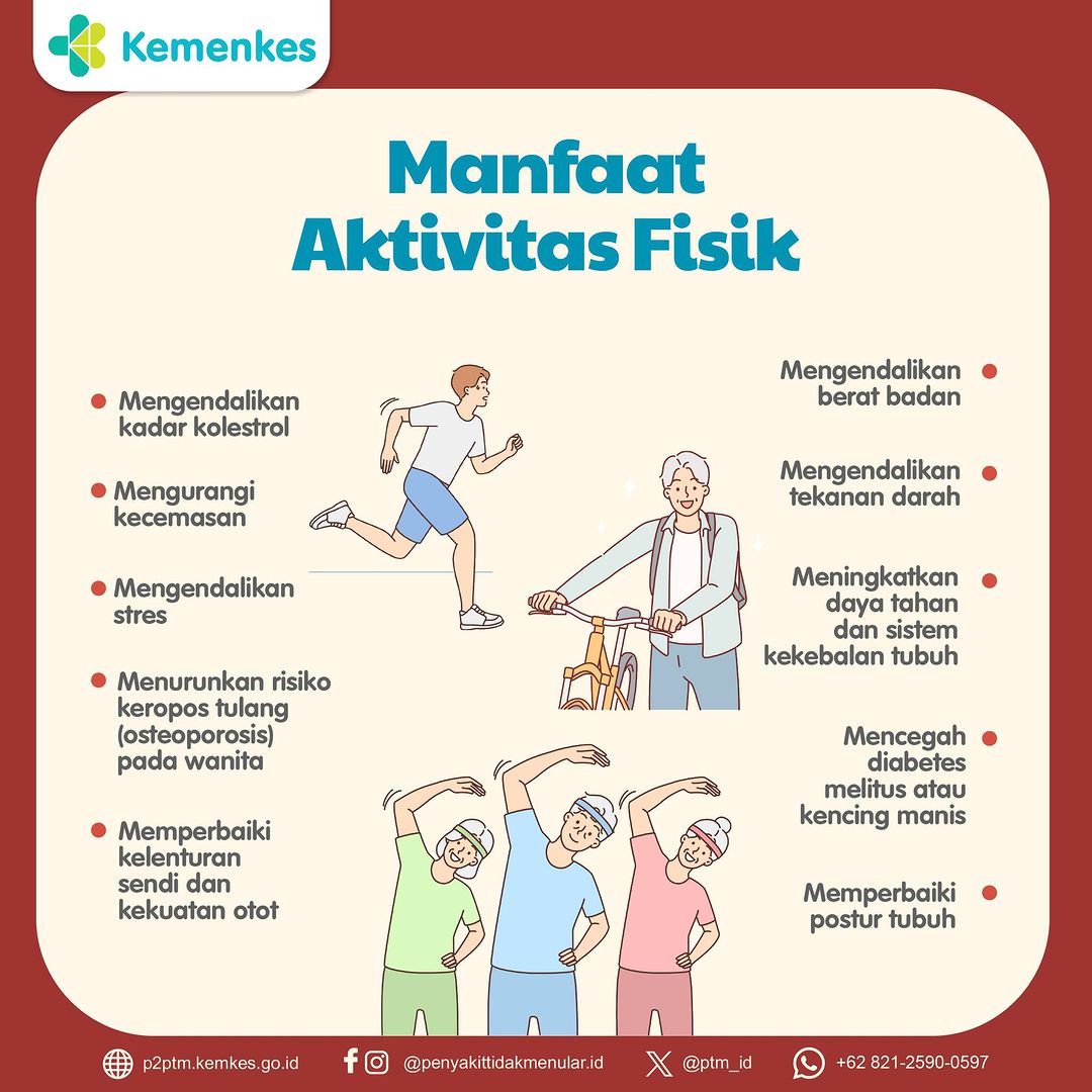 Berikut Manfaat Aktivitas Fisik.