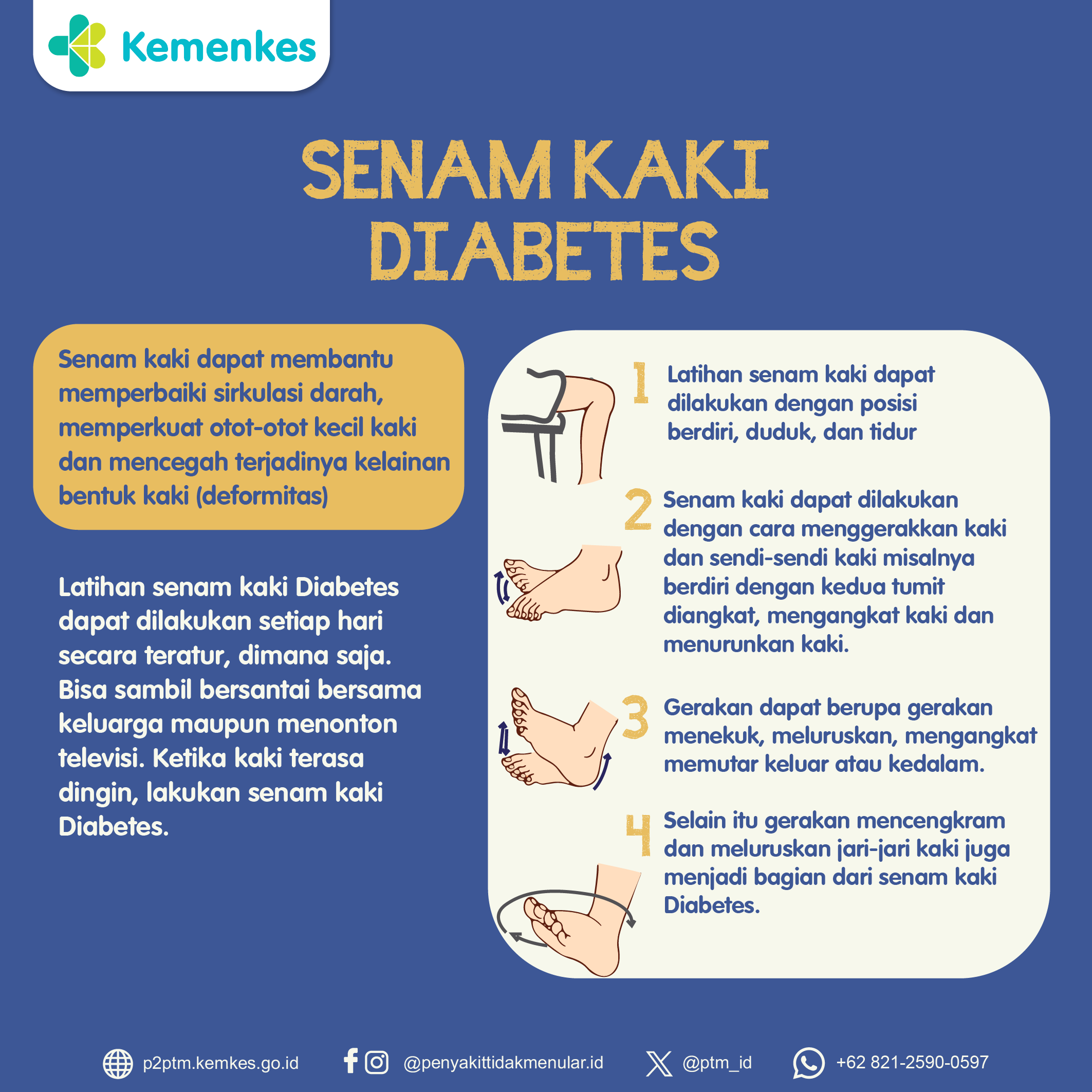 Senam Kaki untuk Diabetes Melitus