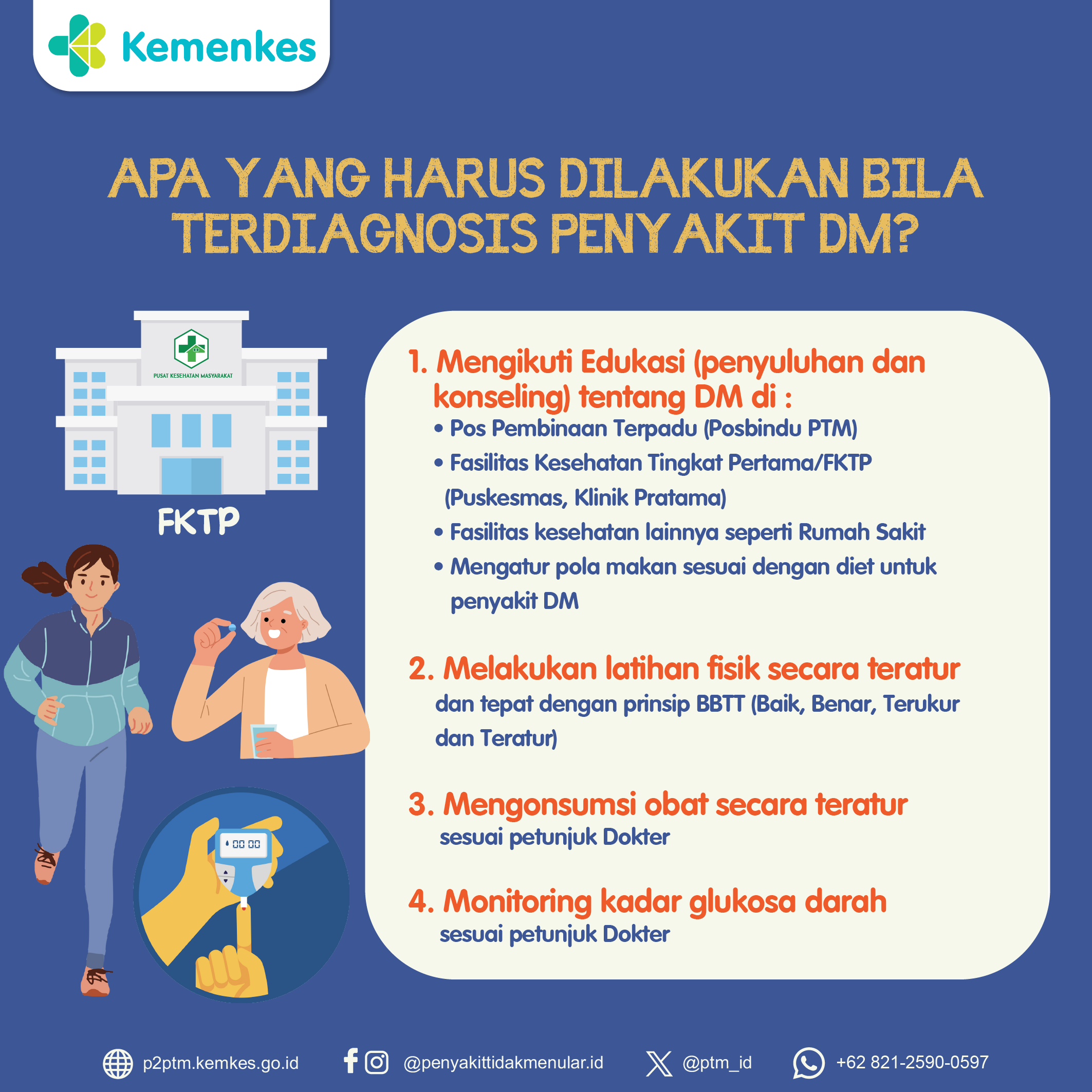 Apa yang Harus Dilakukan Bila Terdiagnosis Penyakit DM?