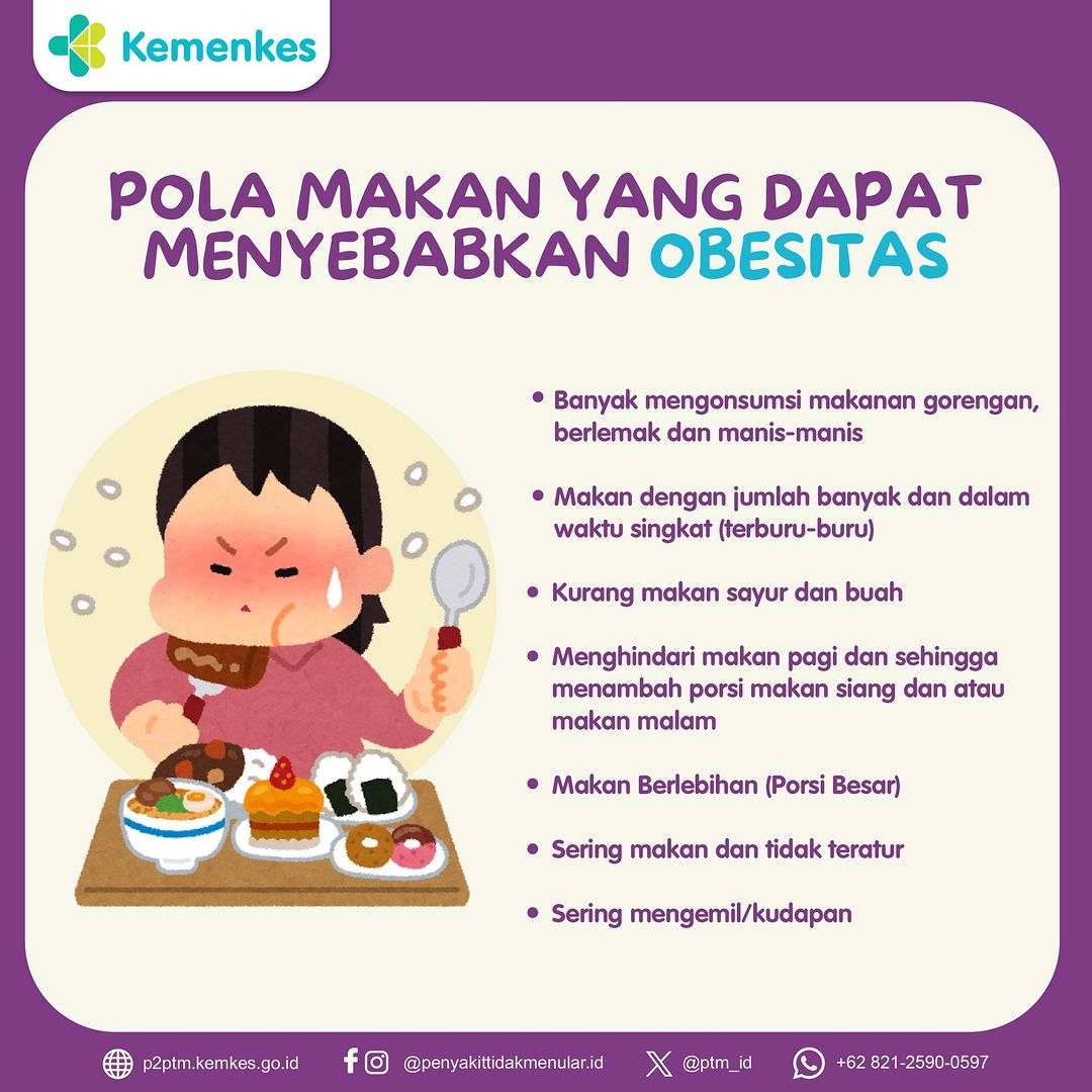 Bagaimana Pola Makan yang Dapat Menyebabkan Obesitas?