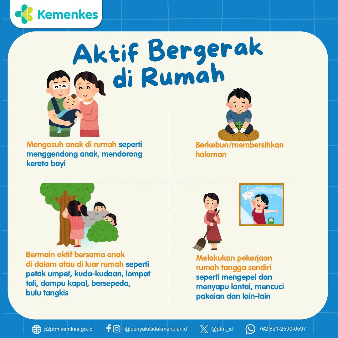 Yuk, Aktif Bergerak di Rumah!