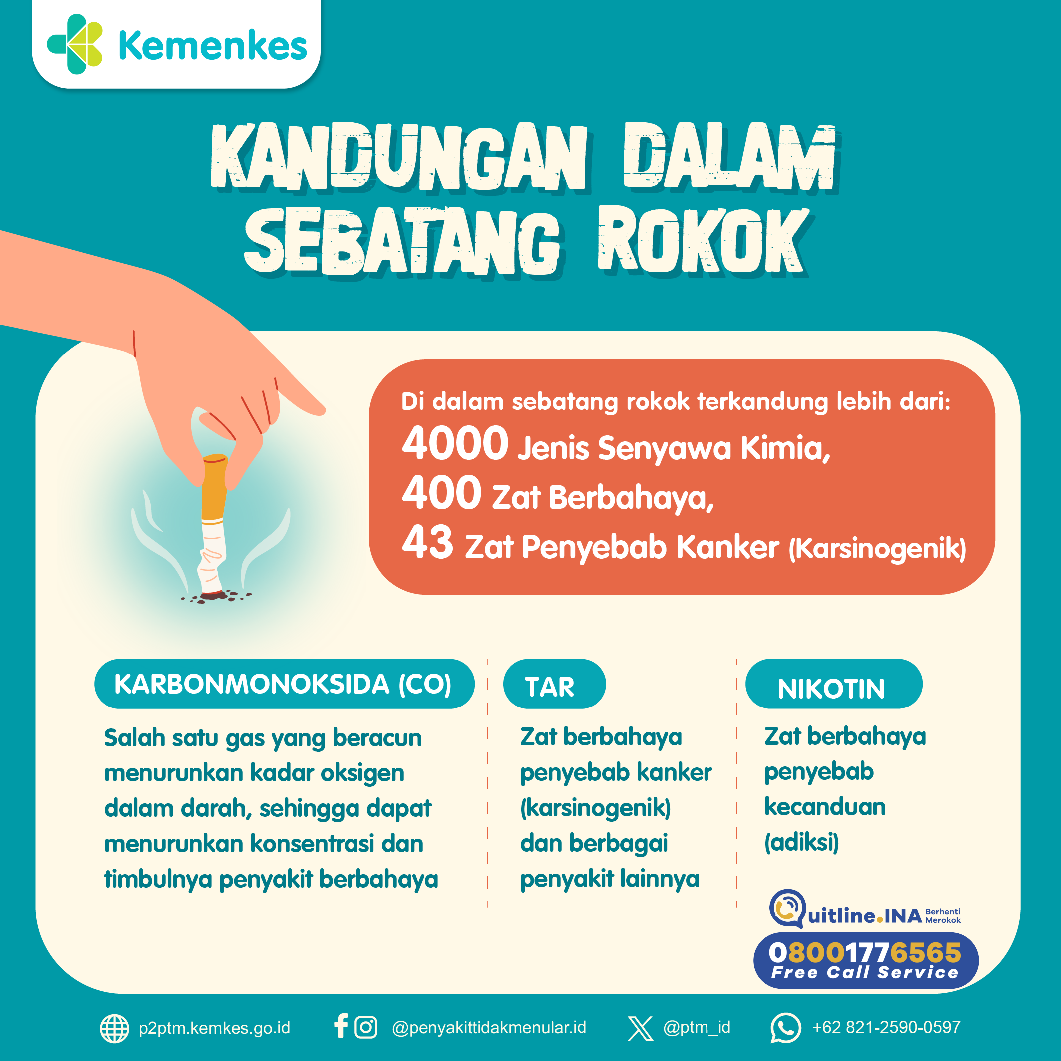 Apa Saja Zat yang Terkandung dalam Sebatang Rokok?