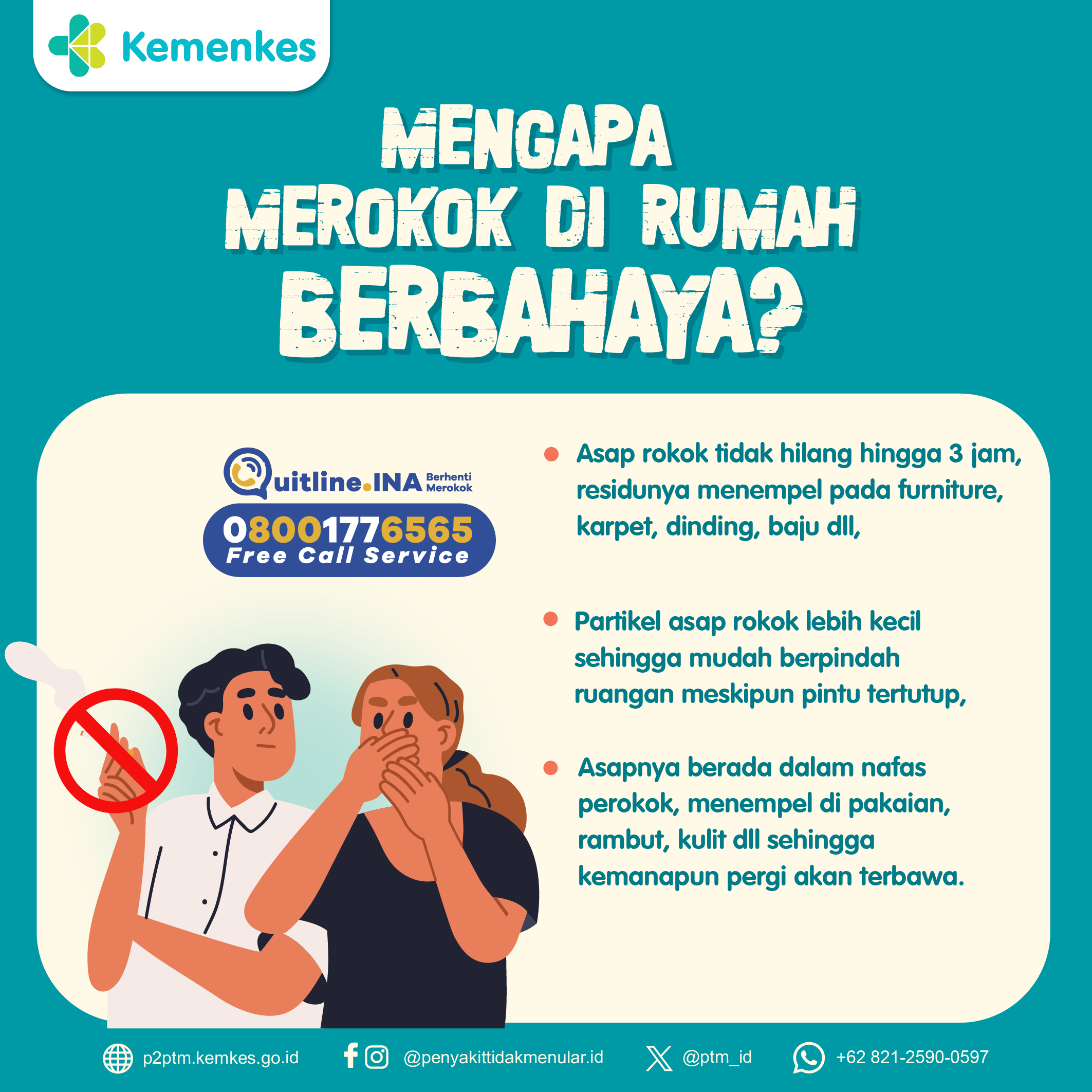 Mengapa Merokok di Rumah Berbahaya? Yuk, simak penjelasan berikut.