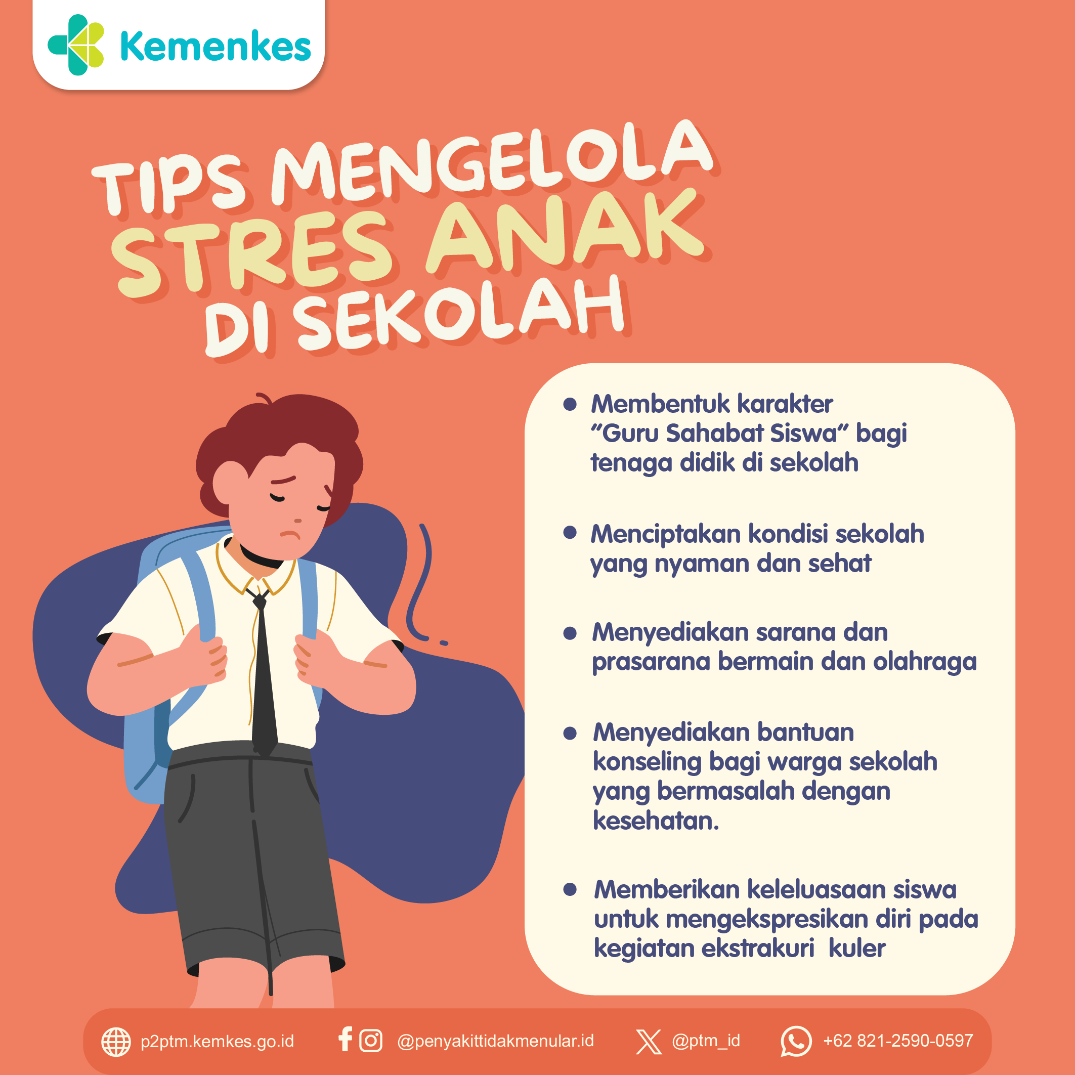 Tips Mengelola Stres Anak di Sekolah