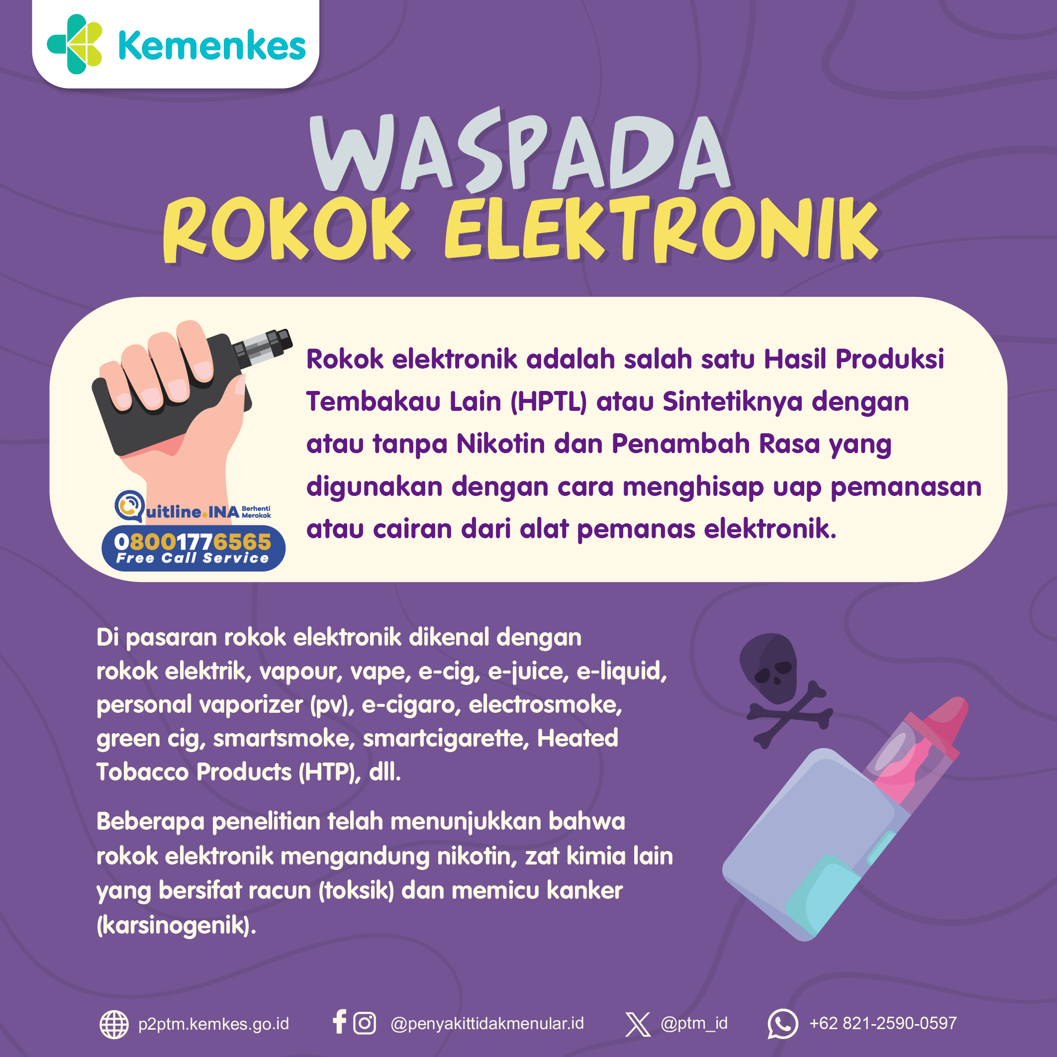 Waspadai Bahaya Rokok Elektronik!