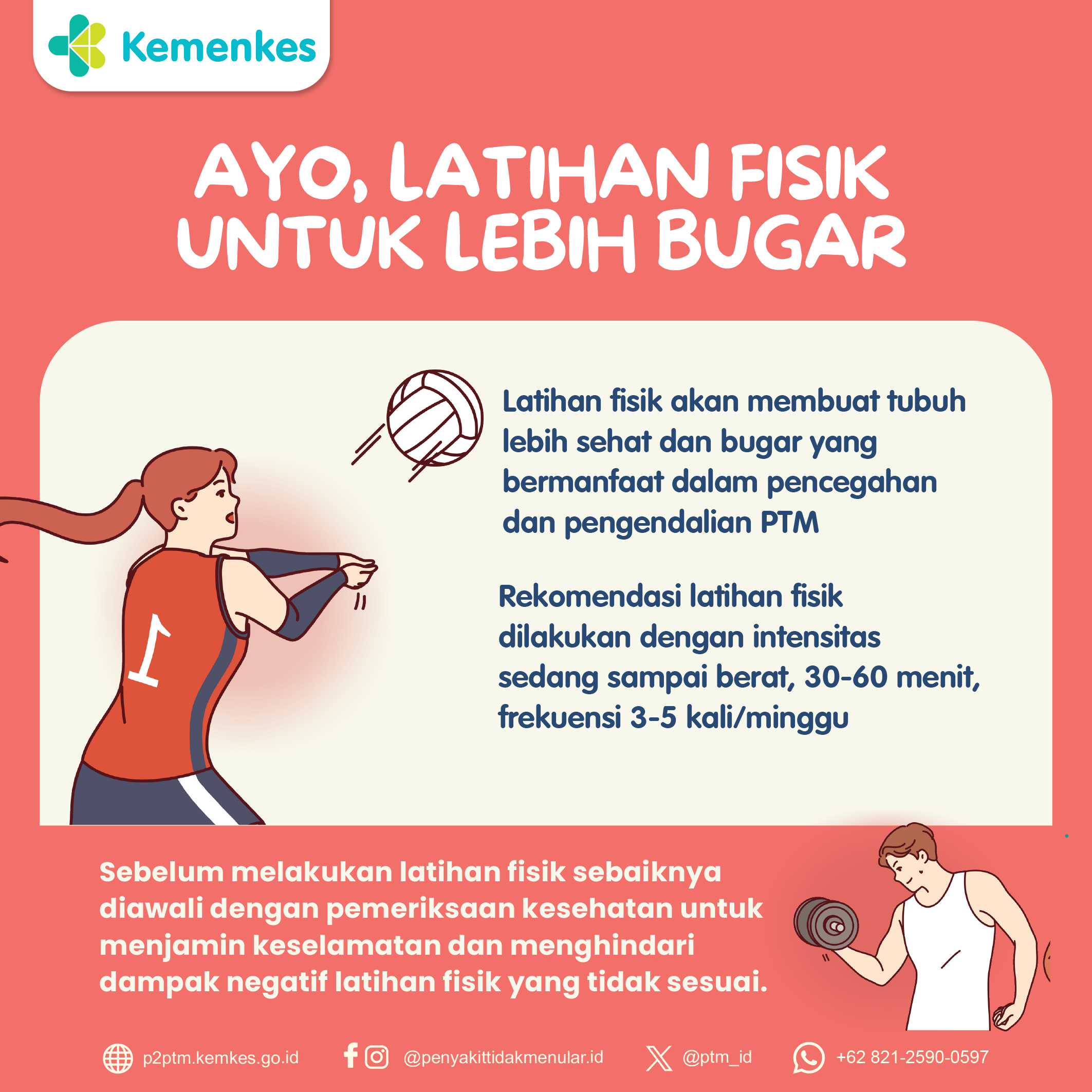 Ayo, Latihan Fisik Agar Lebih Bugar!