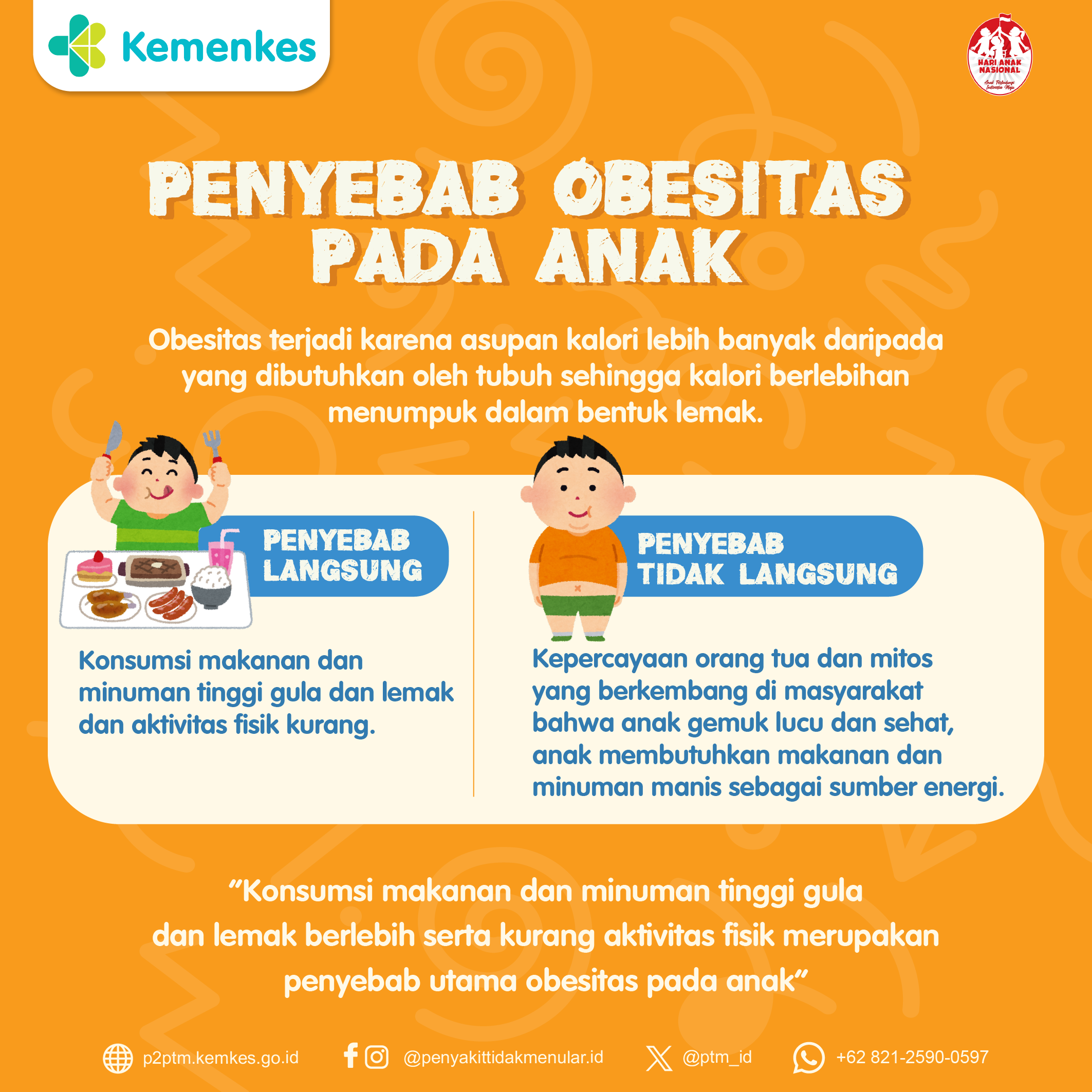 Penyebab Obesitas pada Anak