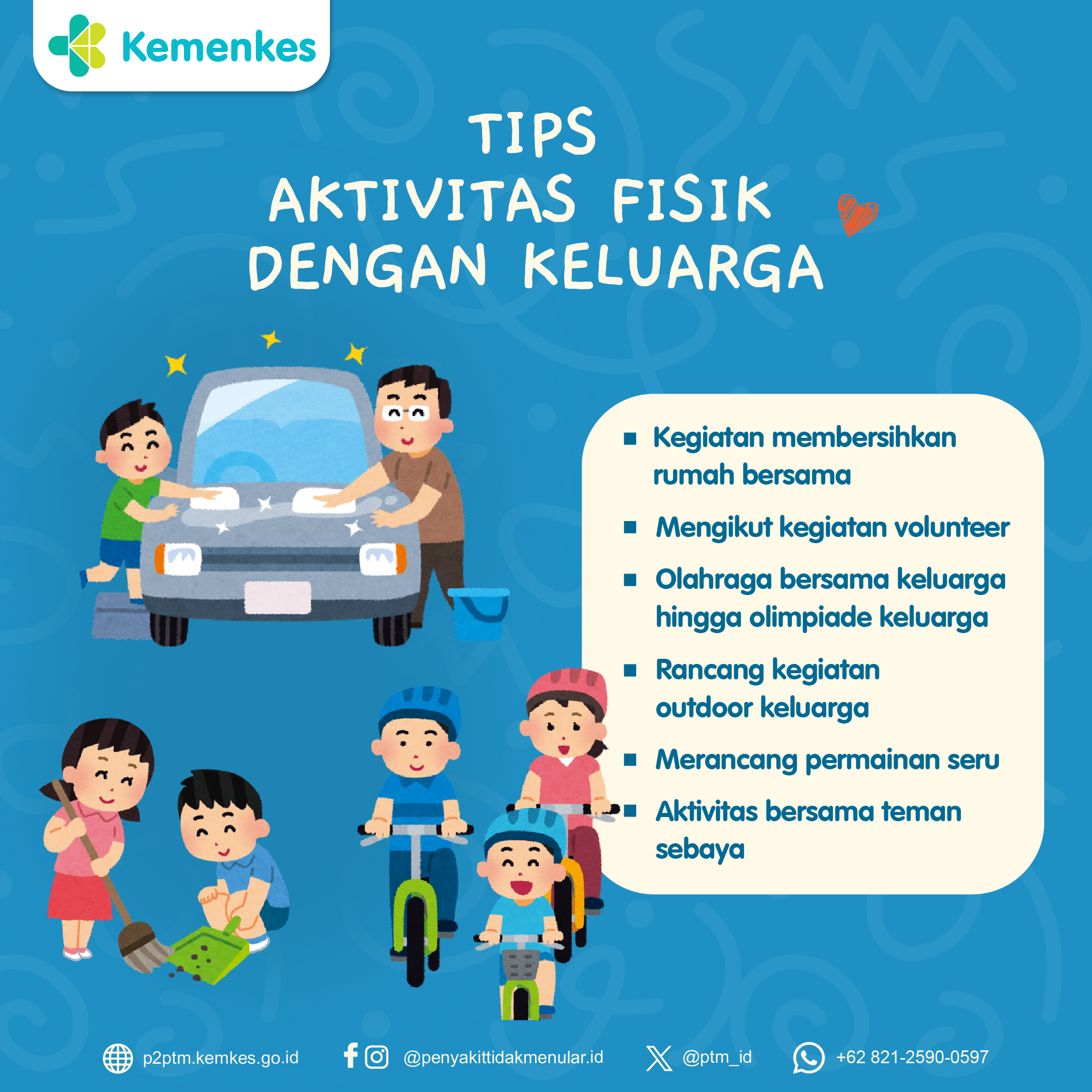 Tips Aktivitas Fisik dengan Keluarga.