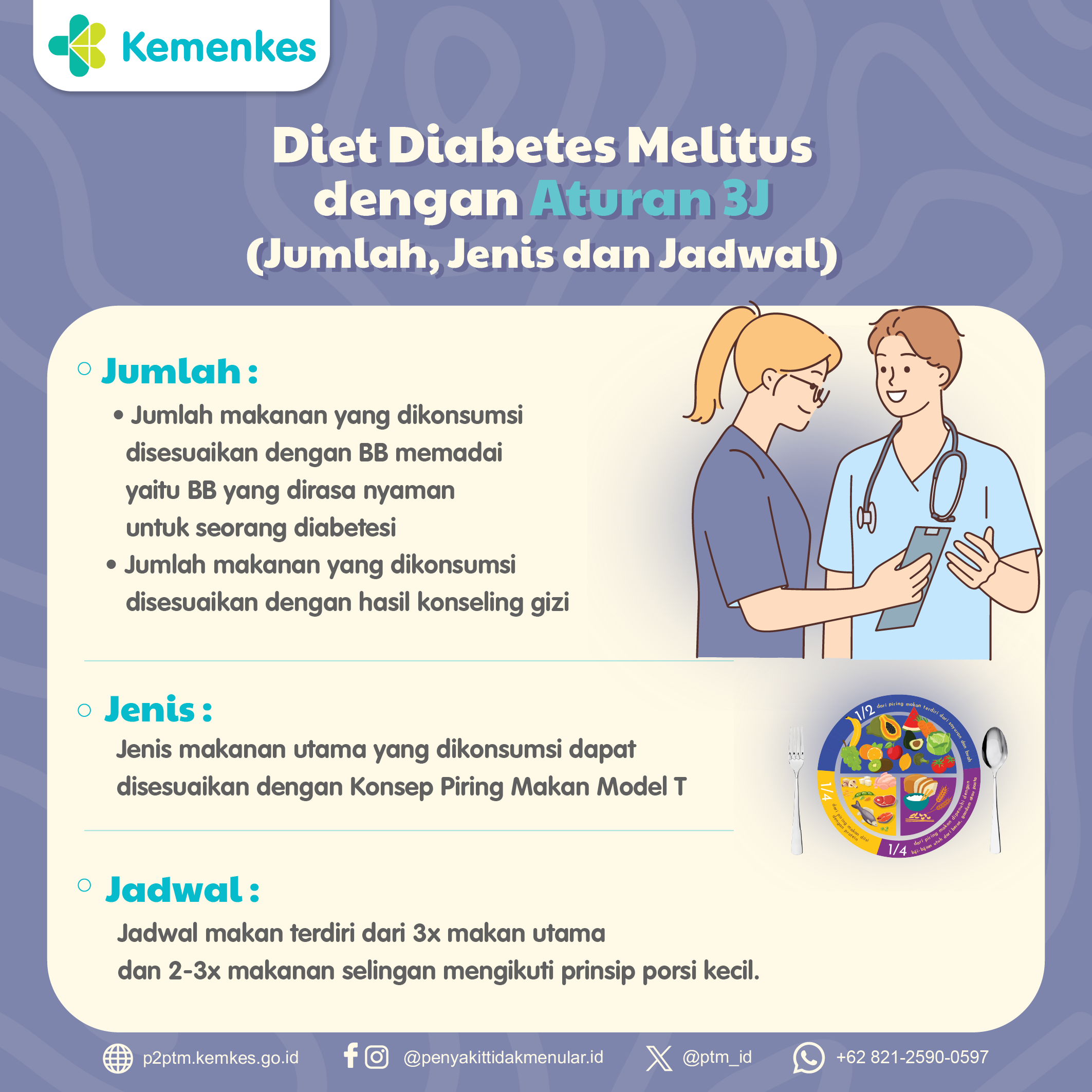 Diabetes? Santai Aja! Aturan Makan 3J Bikin Hidup Makin Happy