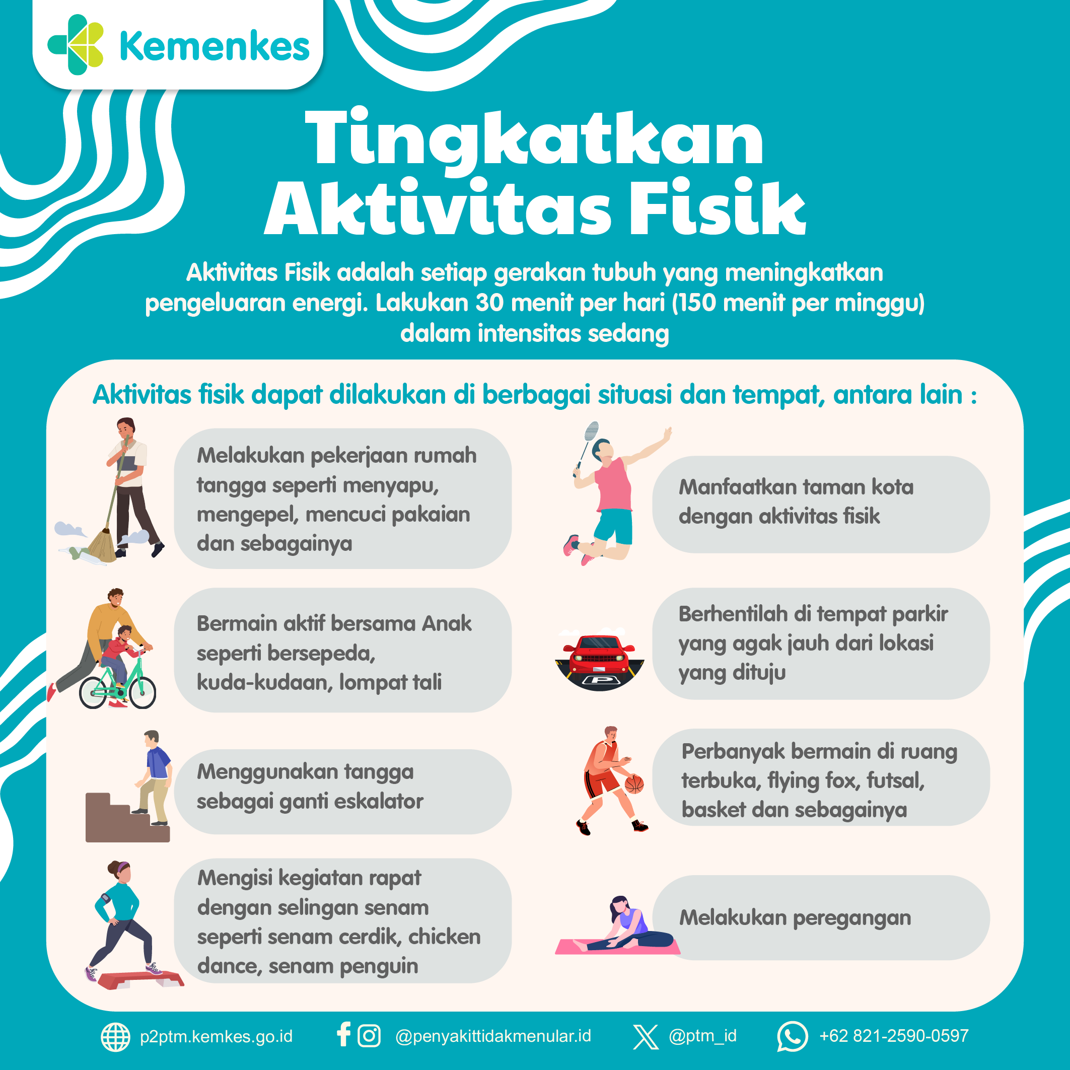 Bergerak Lebih Banyak: Tips Aktivitas Fisik di Mana Saja