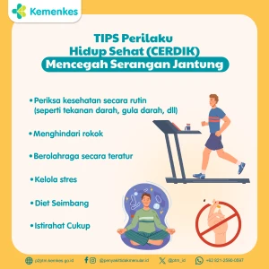 Cegah Serangan Jantung, Yuk, Terapkan Gaya Hidup CERDIK!