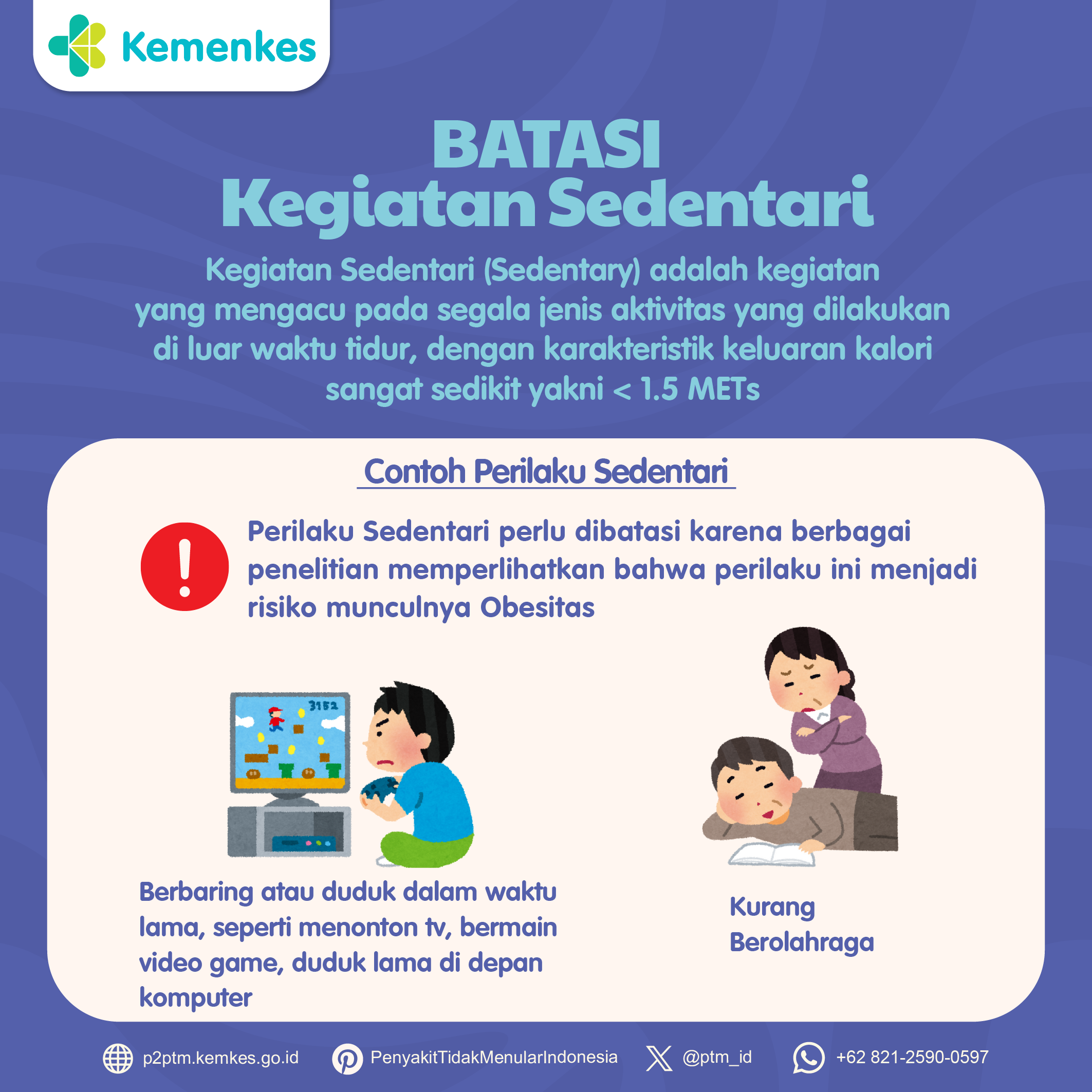 Batasi Kegiatan Sedentari dan Jaga Kesehatan dengan Langkah Sederhana