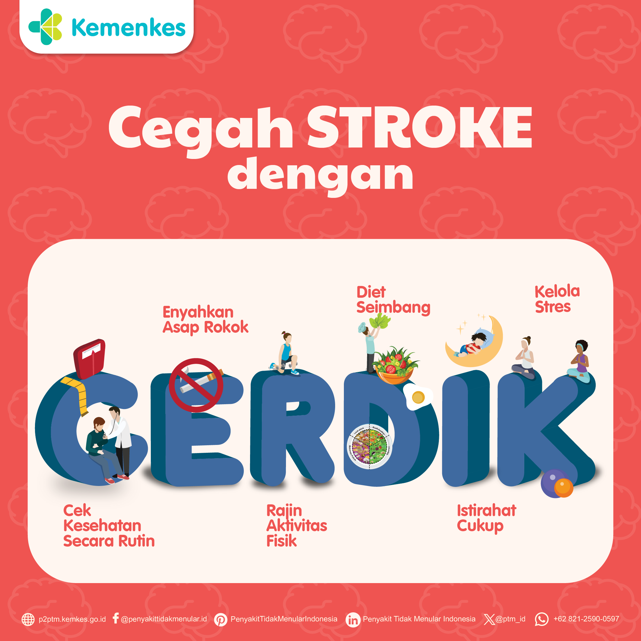 Mari Cegah Penyakit Stroke dengan Perilaku CERDIK