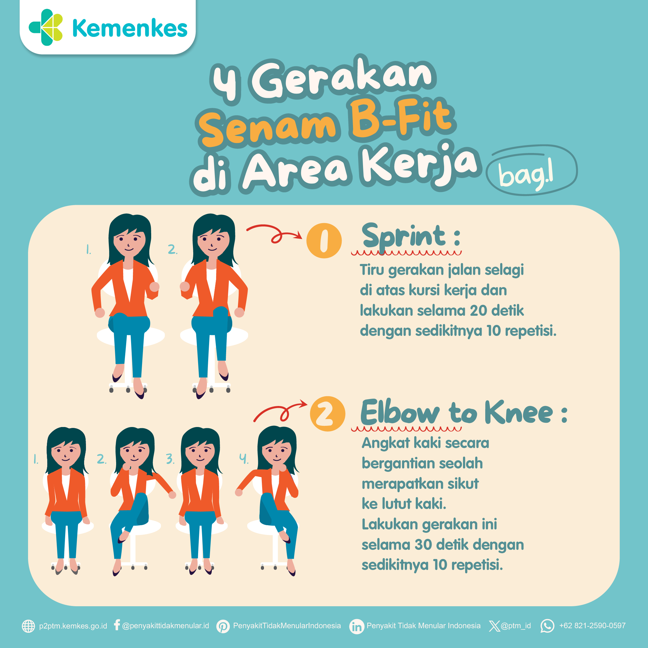 Bosan Duduk Terus? Yuk, Coba Senam B-Fit! (Bagian 1)