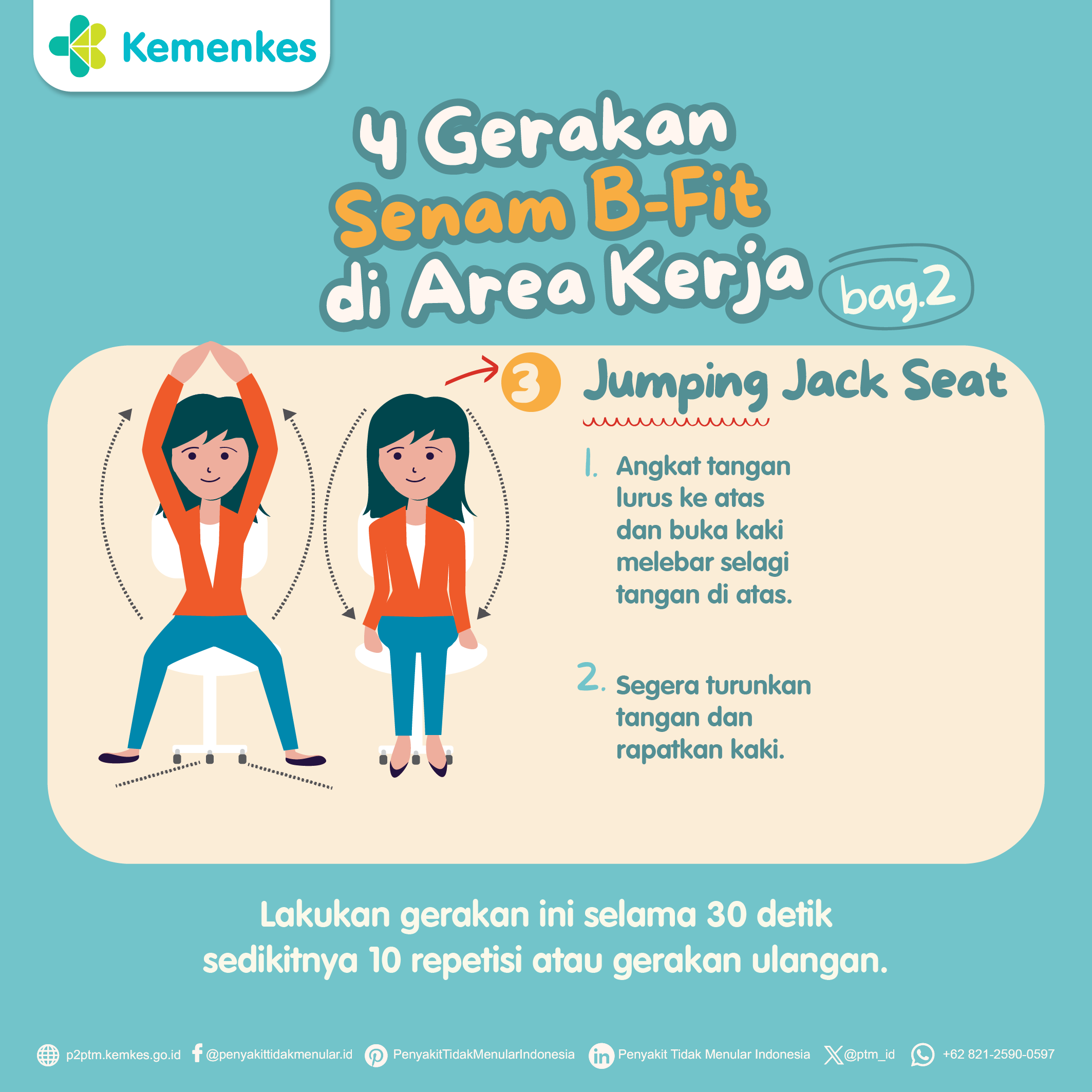 Bosan Duduk Terus? Yuk, Coba Senam B-Fit! (Bagian 2)