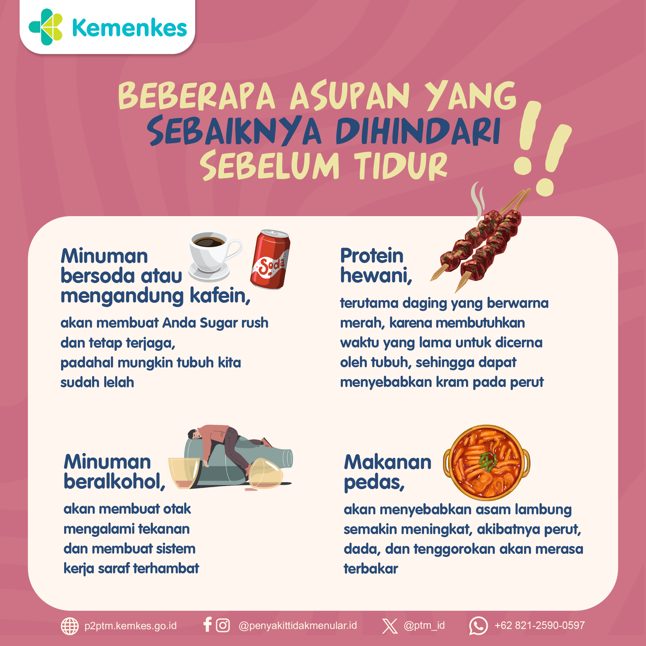 Berikut Adalah Beberapa Asupan yang Sebaiknya Dihindari Sebelum Tidur