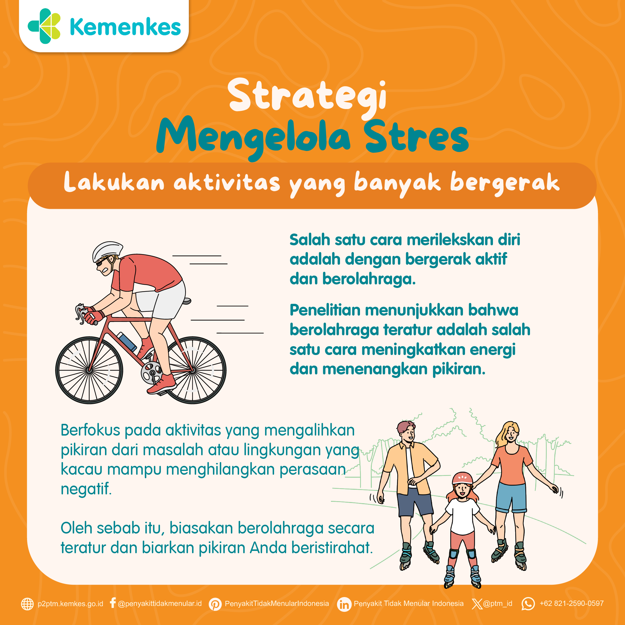 Yuk Kelola Stres! Lakukan Aktivitas yang Banyak Bergerak