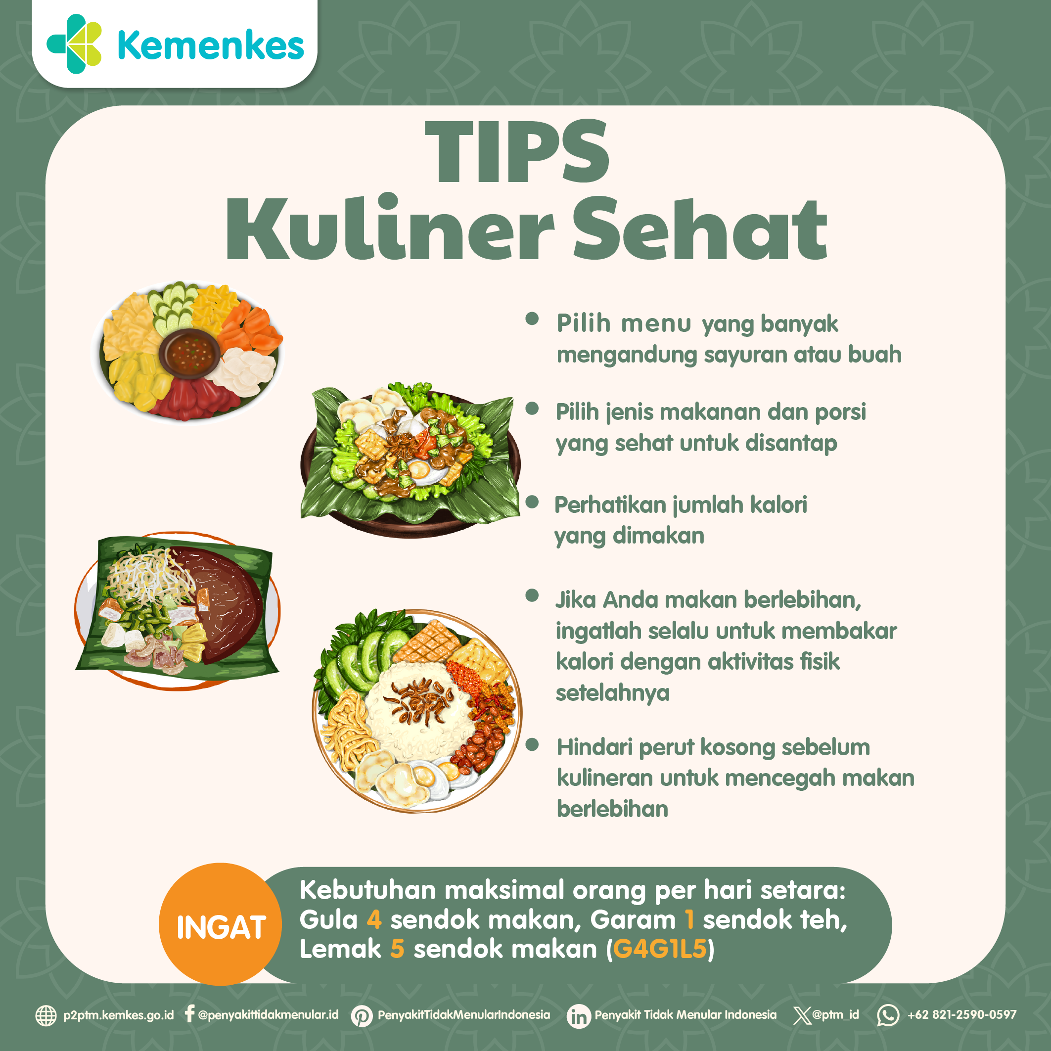 Tips Memilih Kuliner Sehat, Yuk Simak Infografis Berikut!