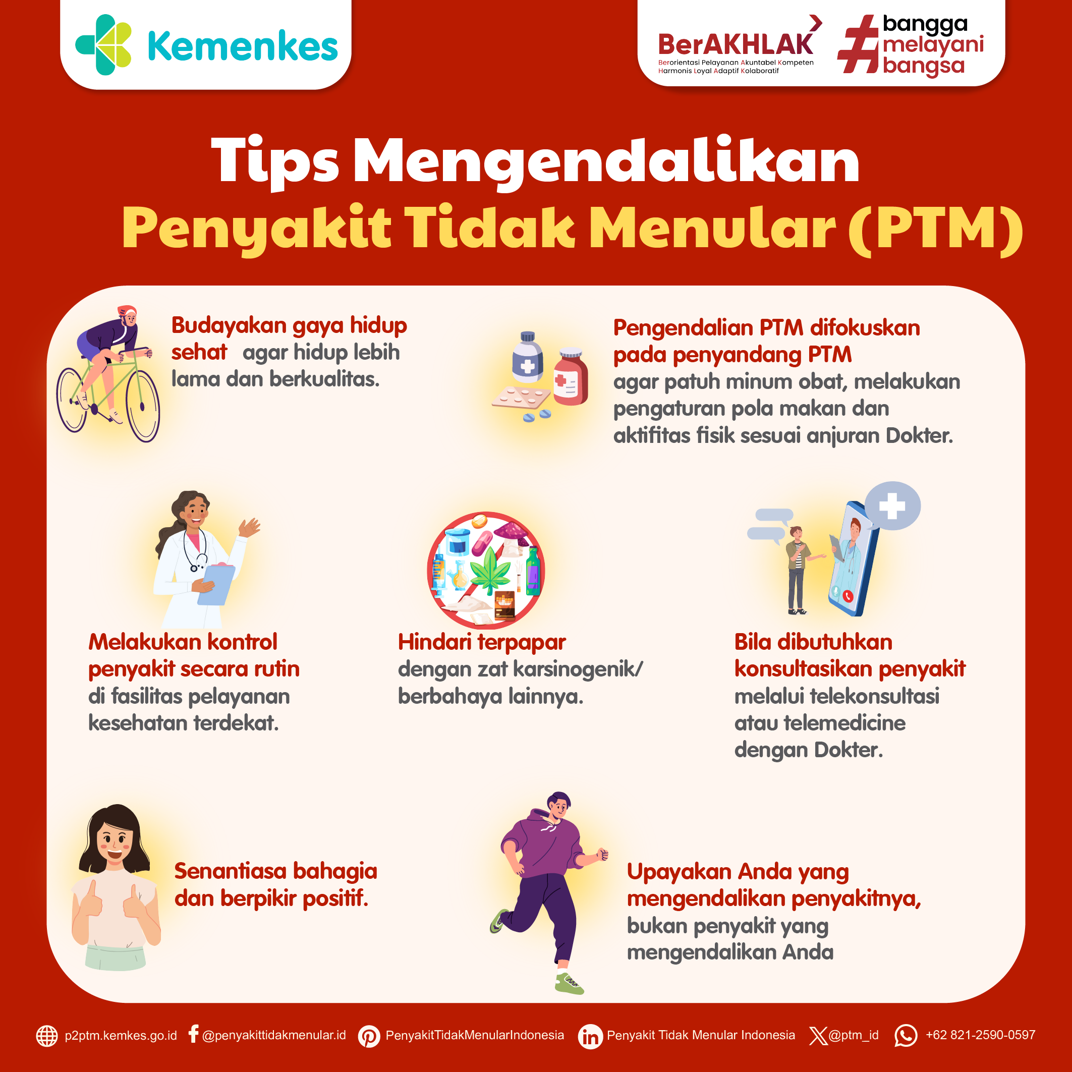 Tips Mengendalikan Penyakit Tidak Menular (PTM)