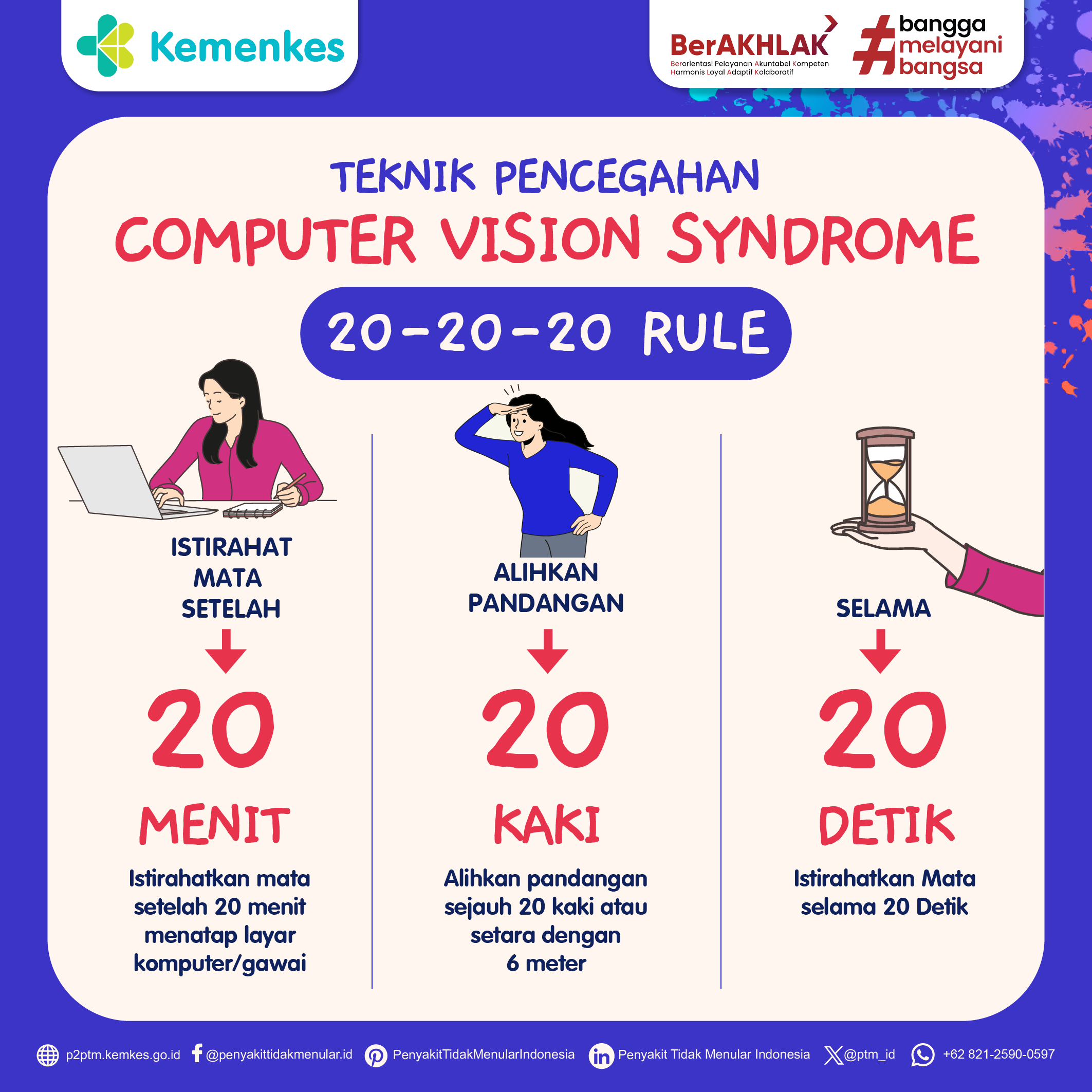 Cegah Computer Vision Syndrome: Coba Aturan 20-20-20