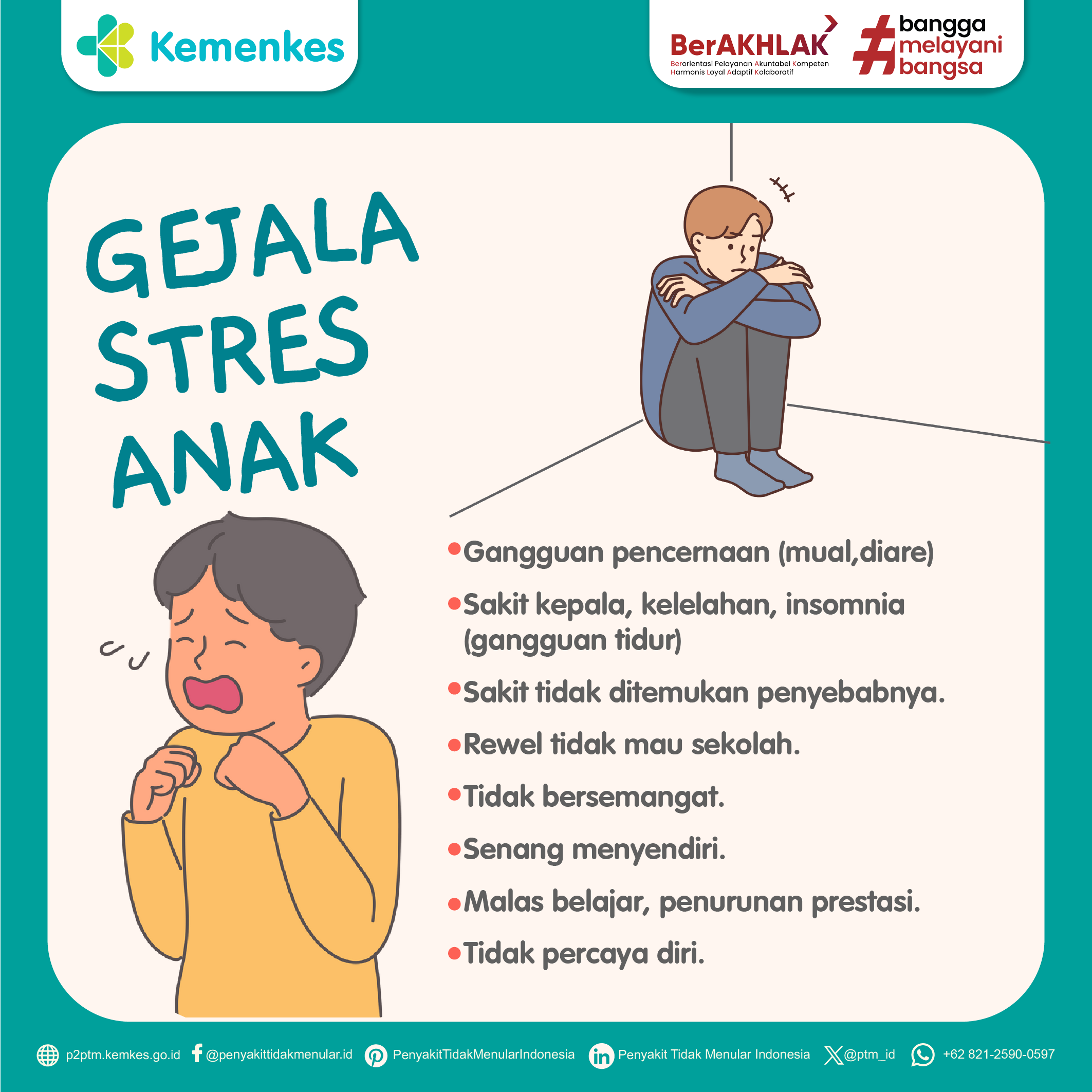 Kenali Gejala Stres pada Anak, Yuk Simak Penjelasan Berikut!