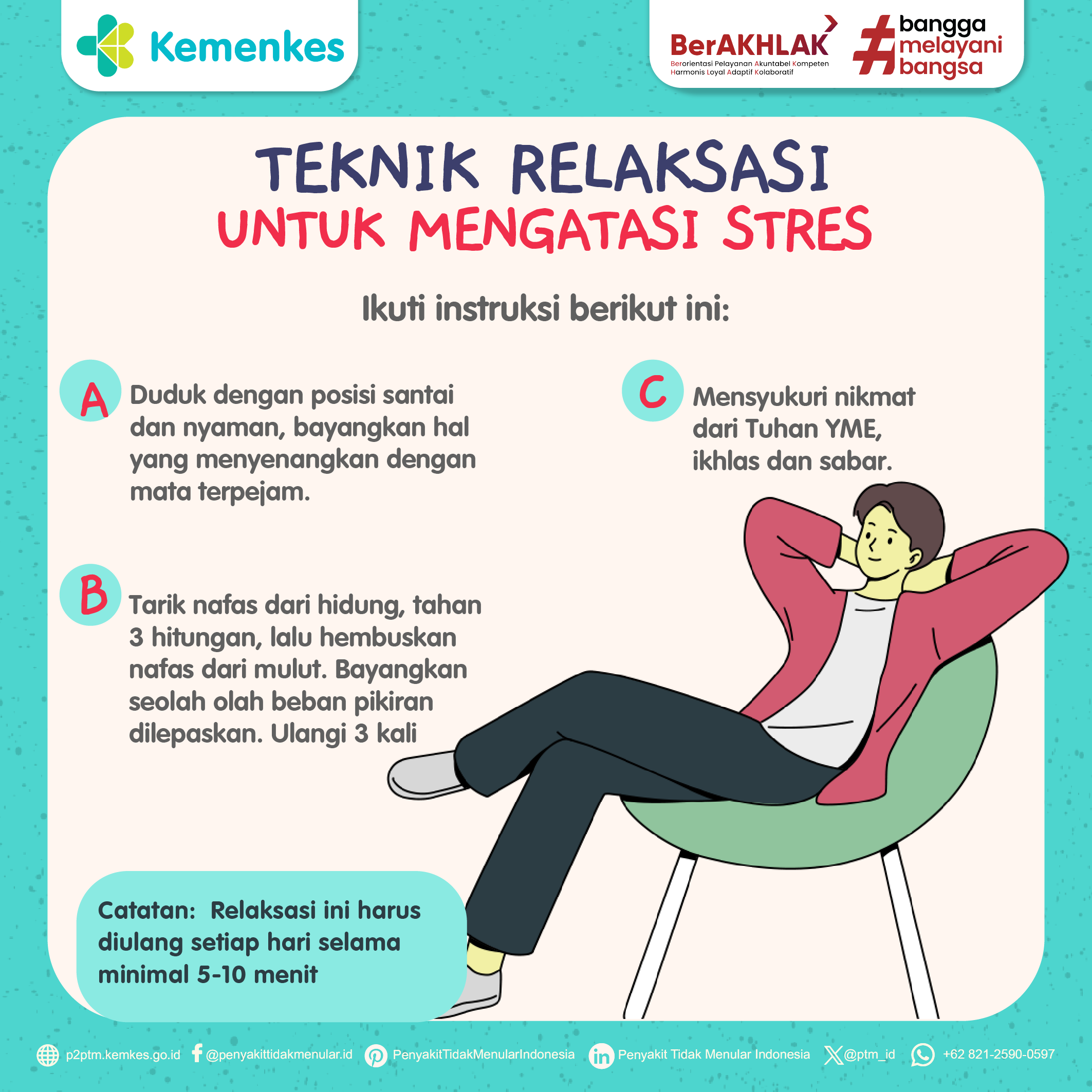 Bagaimana Teknik Relaksasi untuk Mengatasi Stres? Yuk Simak Infografis Berikut