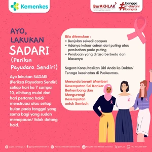 Deteksi Kanker Payudara, Lakukan SADARI (Periksa Payudara Sendiri)