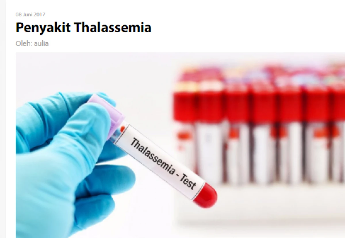 Thalassemia (FAQ)