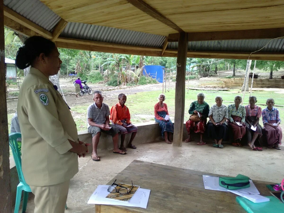 Kegiatan Posbindu PTM di Desa Lokomea Puskesmas Lurasik Kab.TTU Provinsi NTT