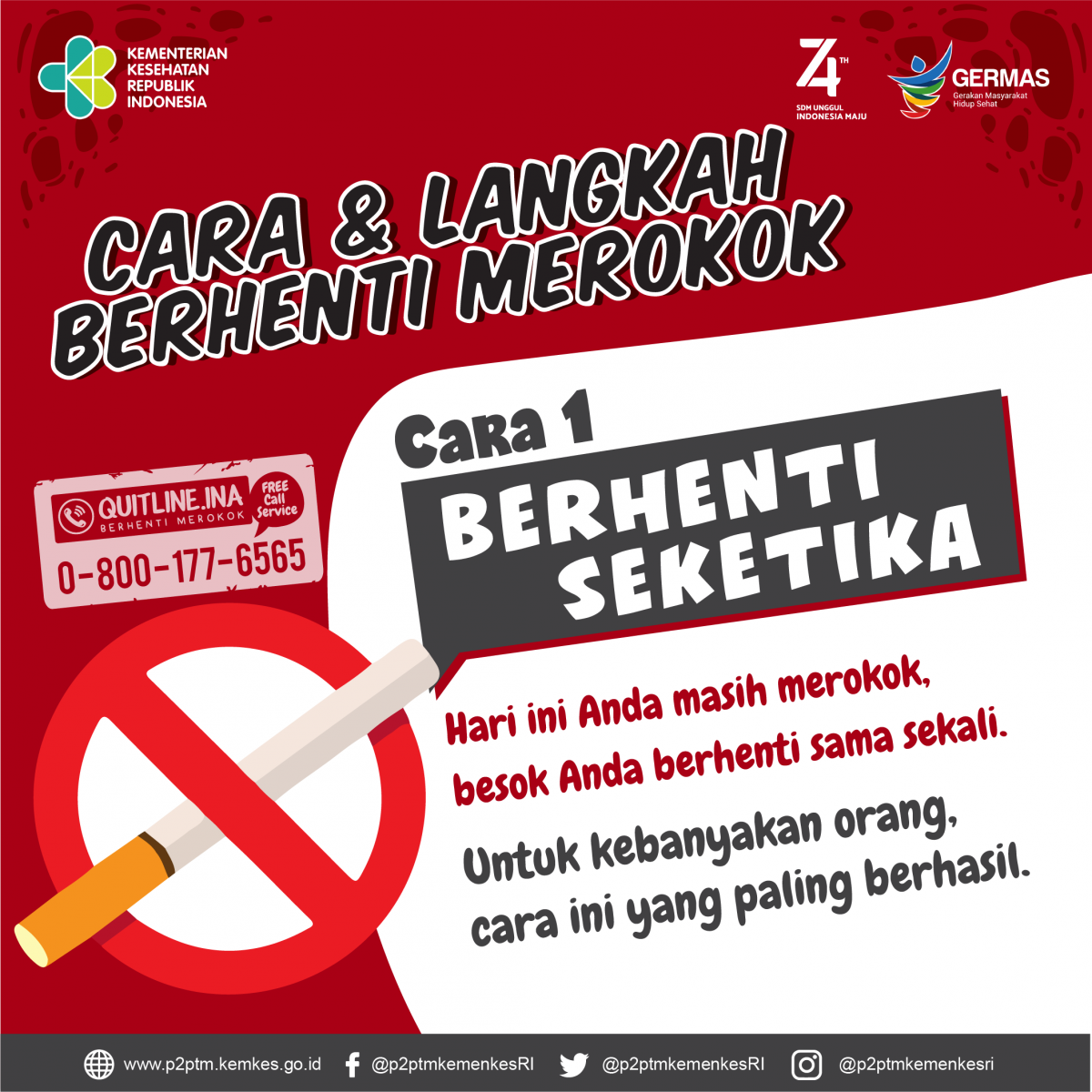 Cara dan langkah berhenti merokok dengan berhenti seketika