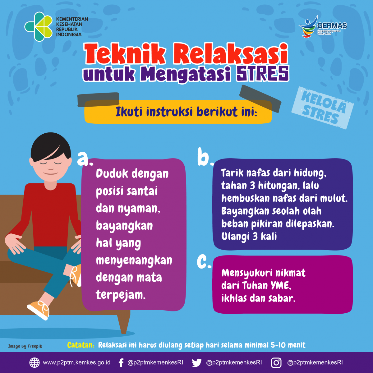 Yuk, simak dan ikuti teknik relaksasi untuk mengatasi Stres berikut ini